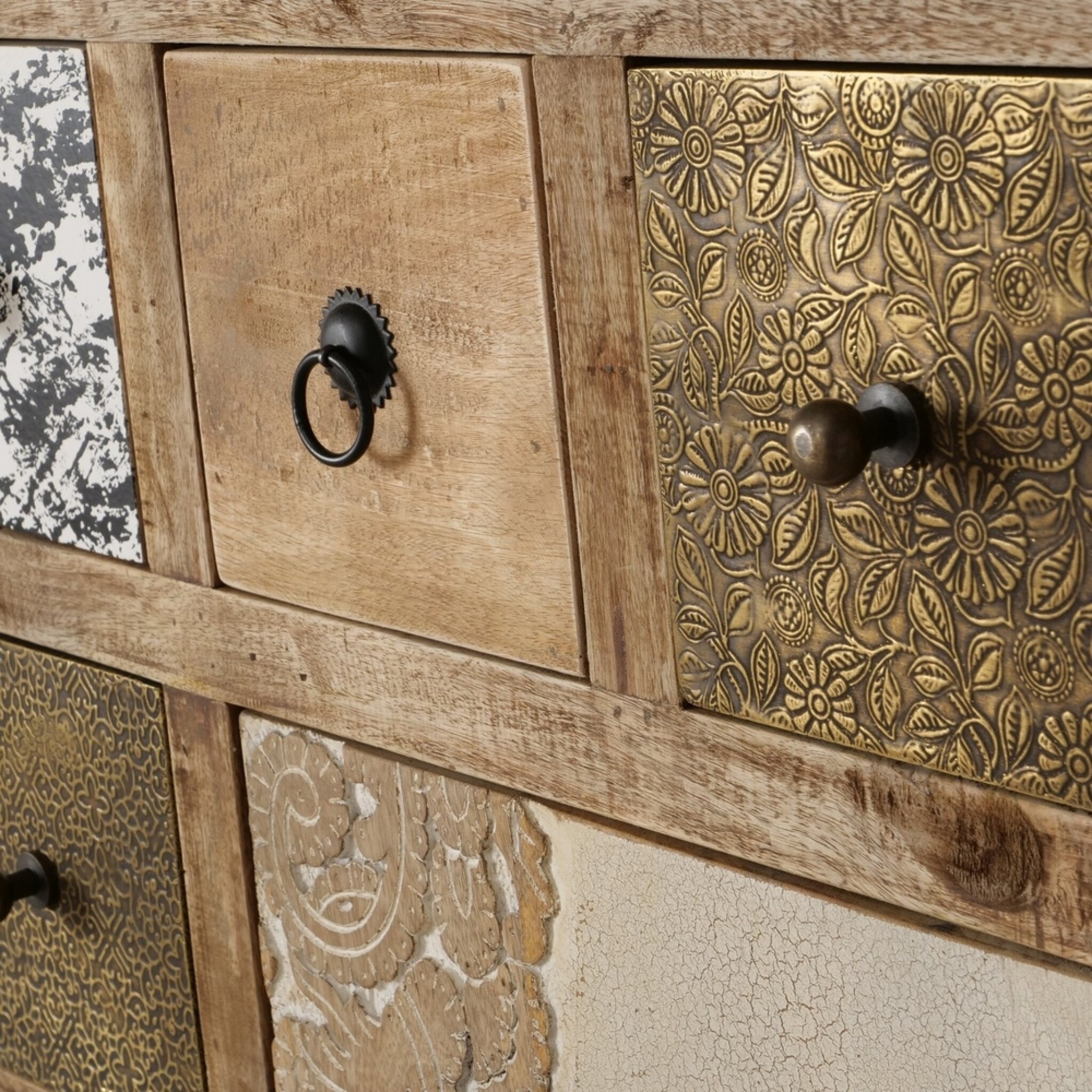 Schrank Gredoli, braun 85 x 35 x 104 cm