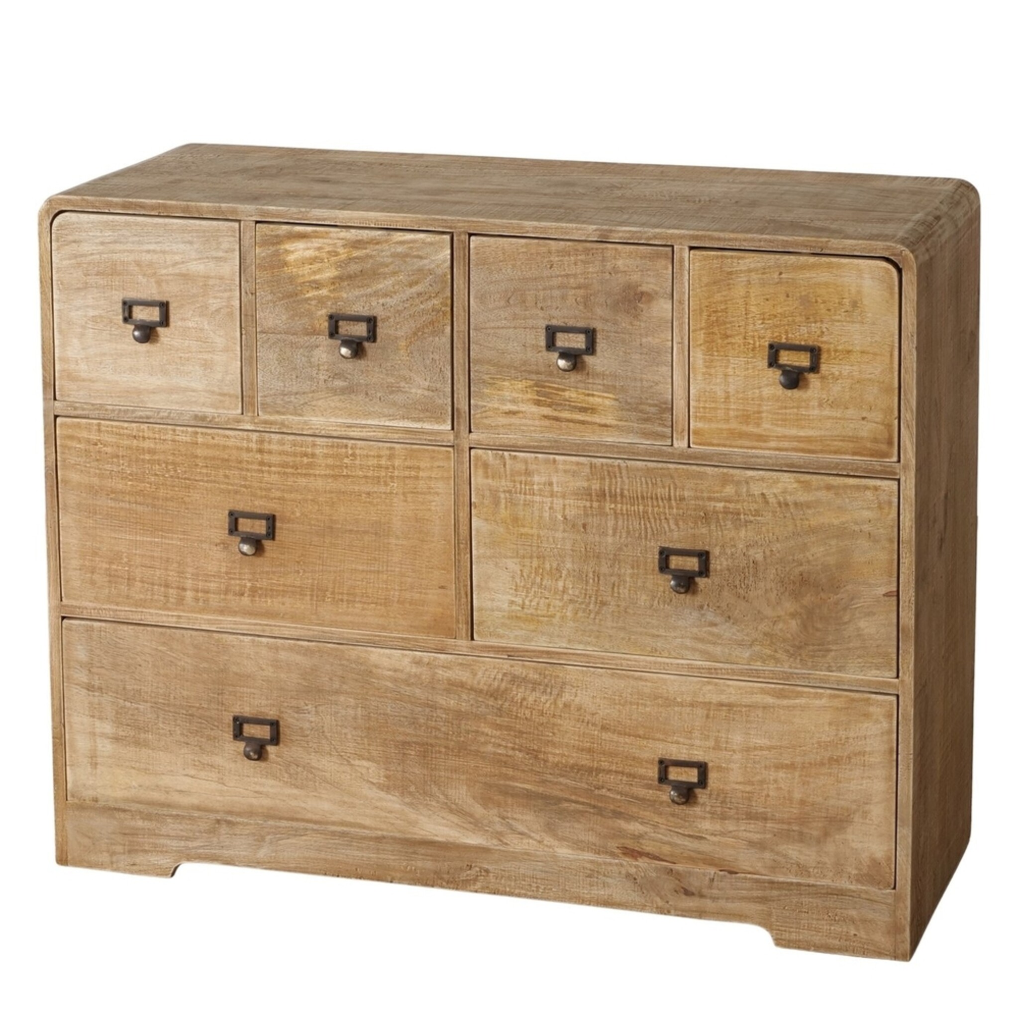 Boltze Kommode Vanita aus Mangoholz – Romantischer Skandi-Landhaus-Stauraum, natur 