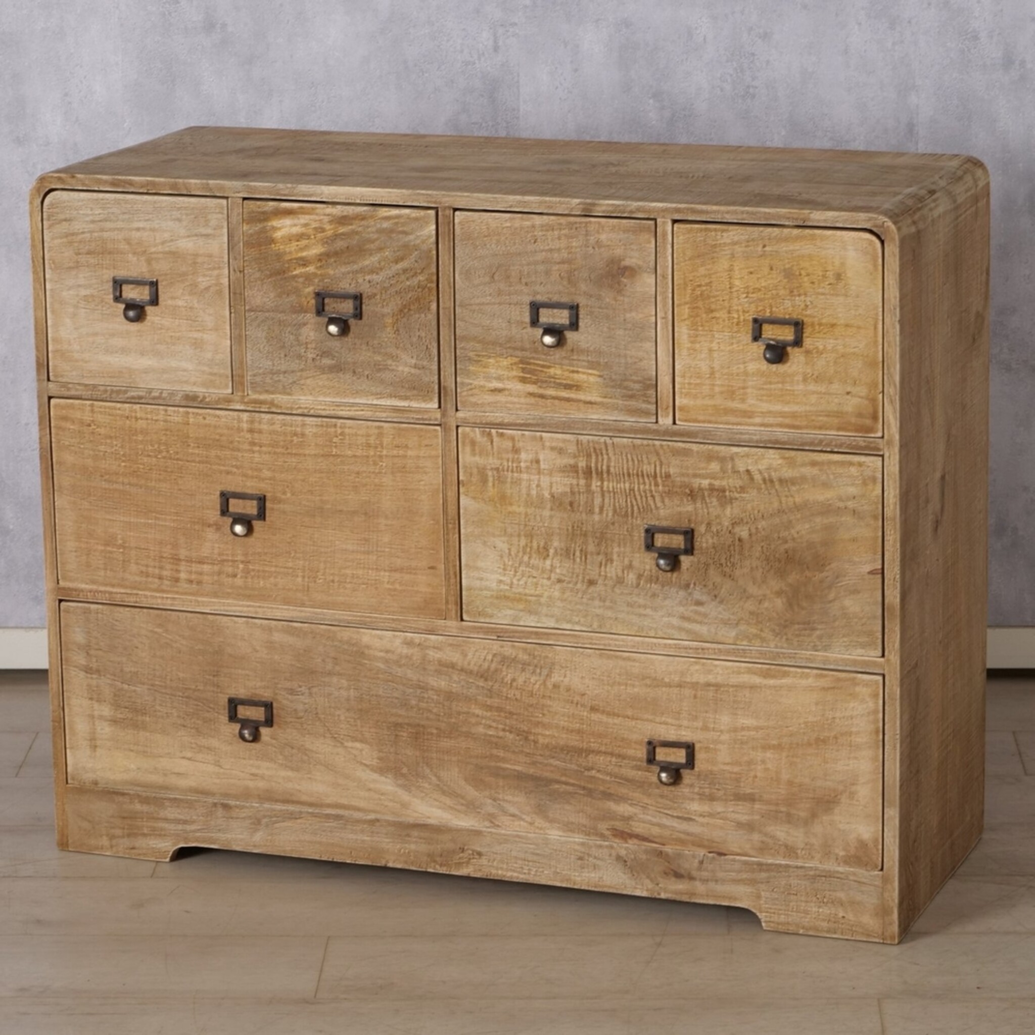 Boltze Kommode Vanita aus Mangoholz – Romantischer Skandi-Landhaus-Stauraum, natur 