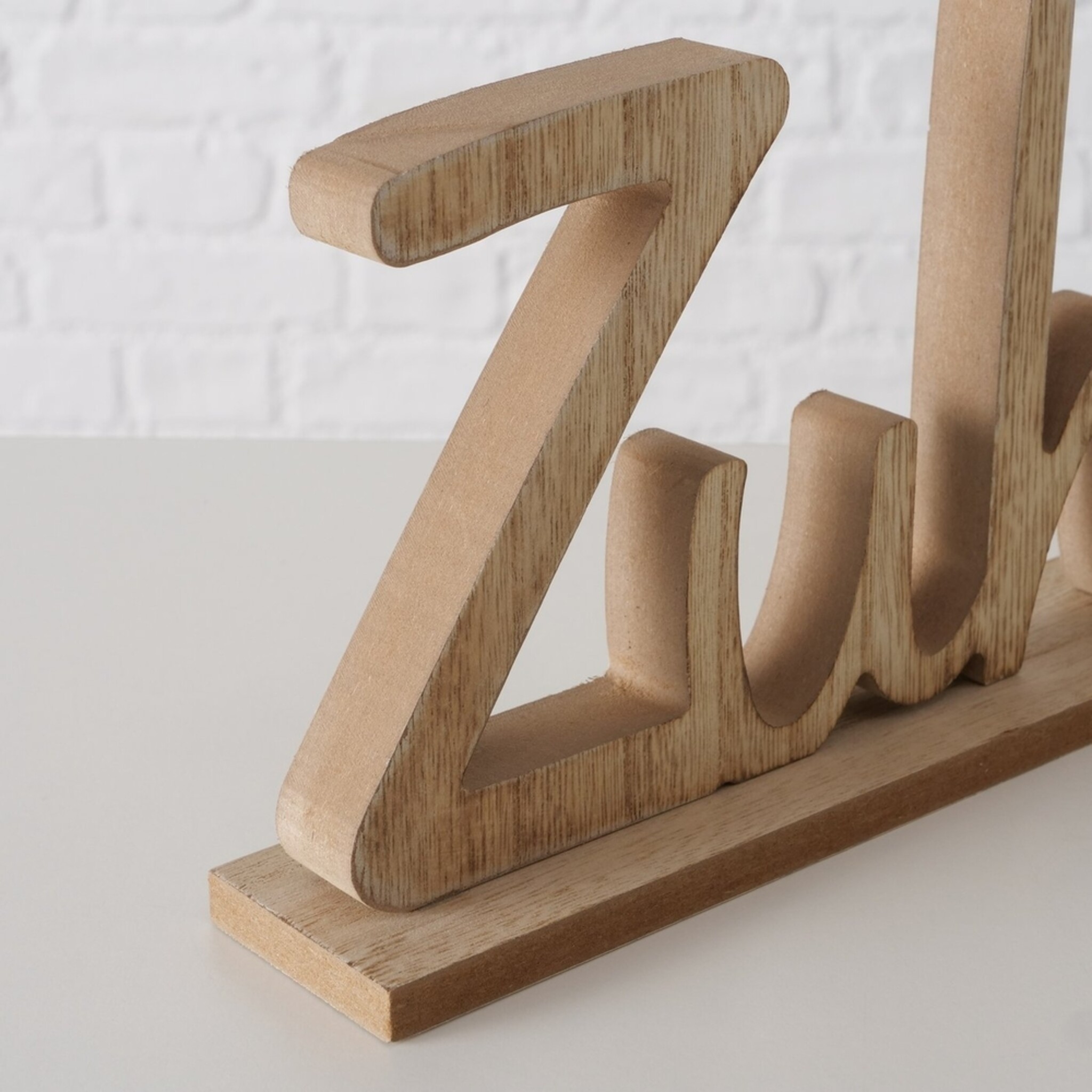 Schriftzug Bergström, natur 