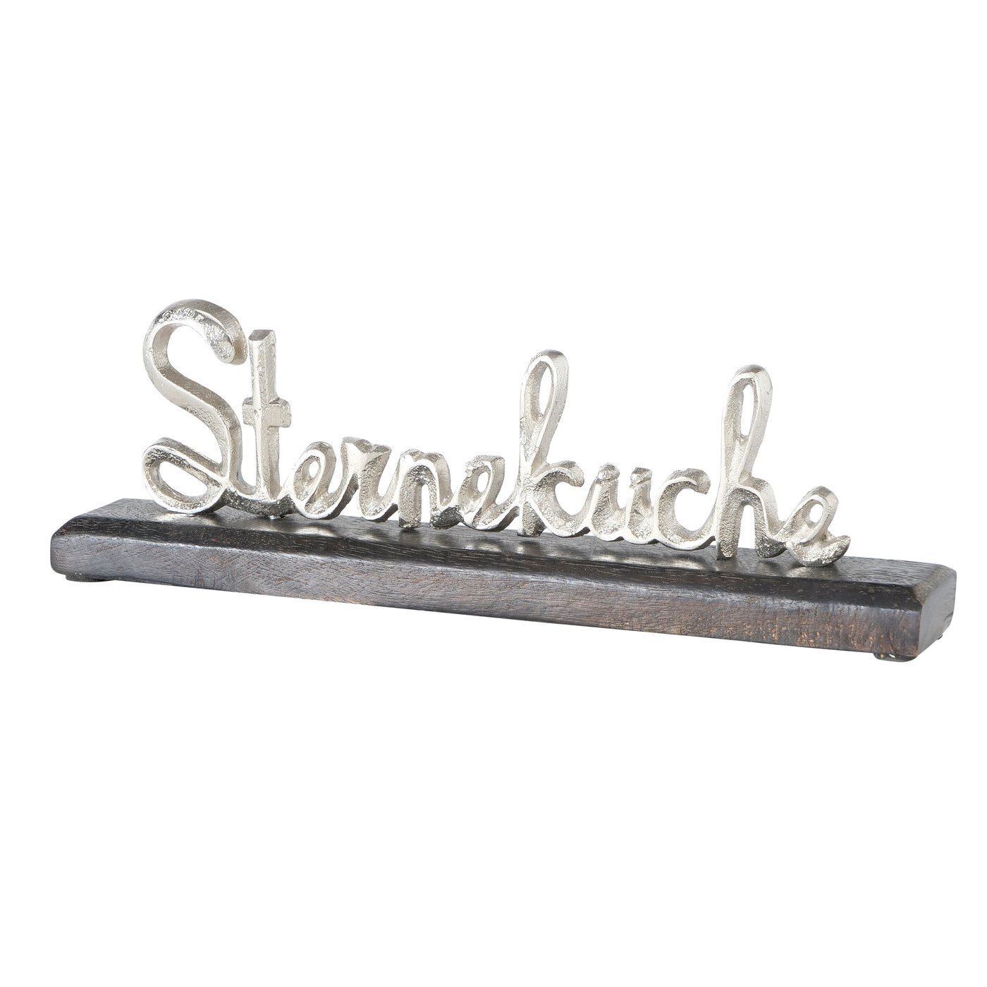 KLEINLAUT 3D-Schriftzug 'Sterneküche' – 10 X 2 Cm Aus Holz, 32 Farben Zur Auswahl, Perfekt Als Wand- Oder Tischdeko