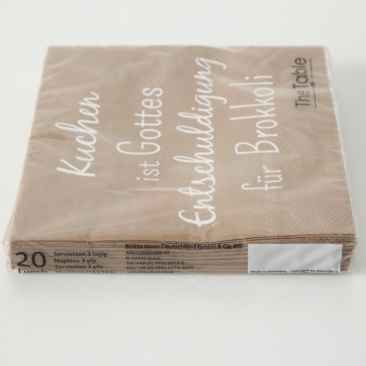 Servietten 3er-Set Lunch, diverse 