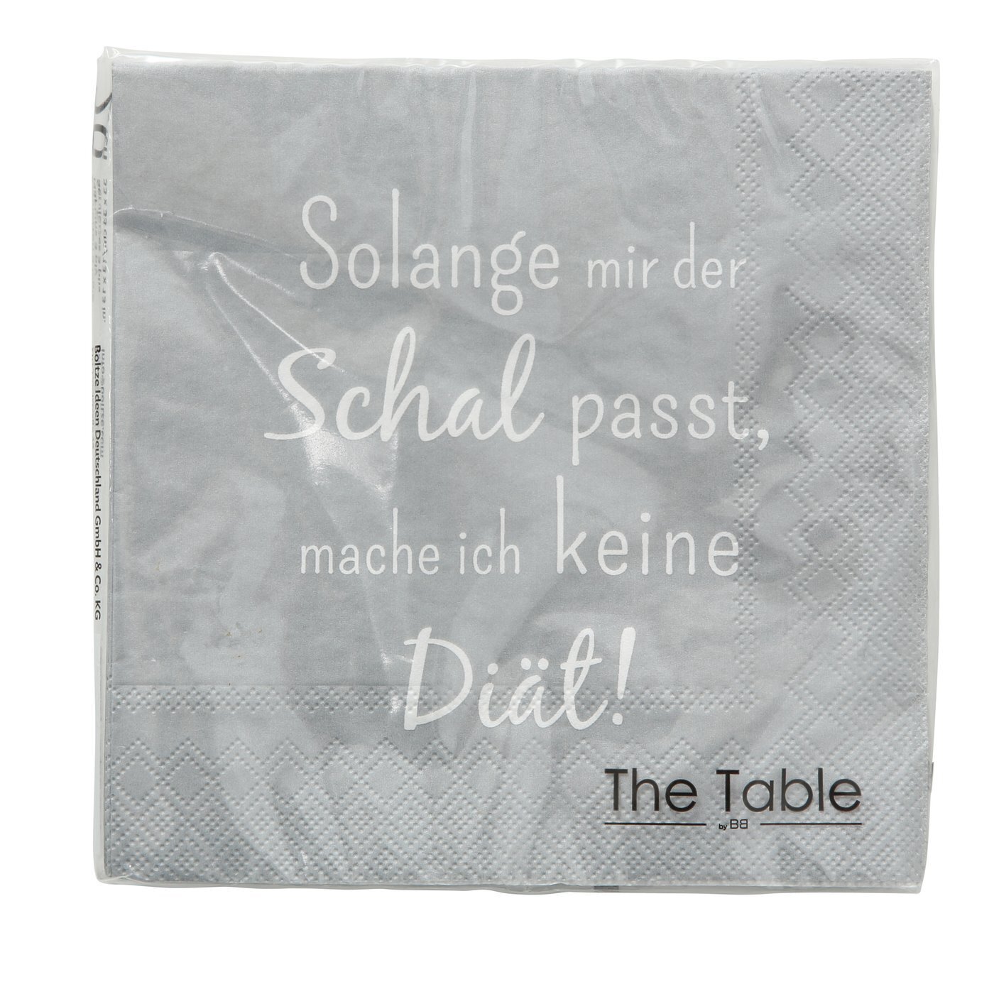 Servietten 3er-Set Lunch, diverse 