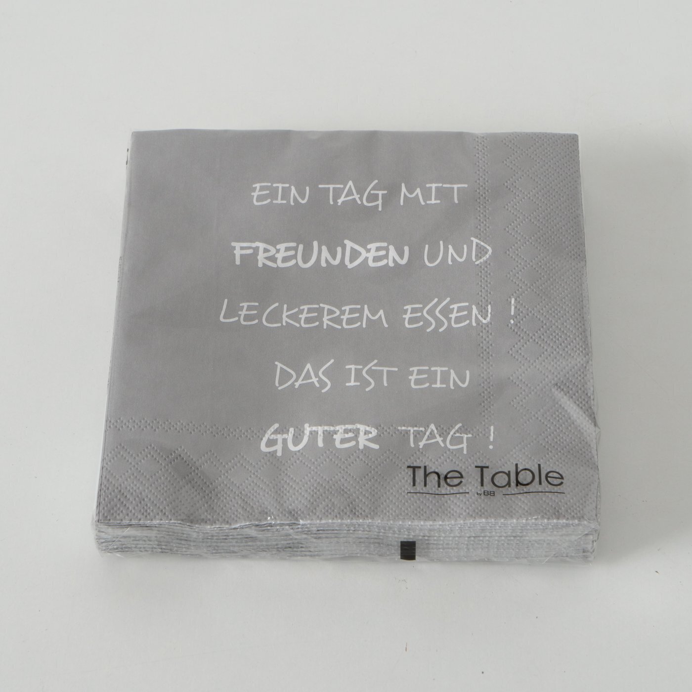 Boltze Servietten Gäste 3er Set, grau 