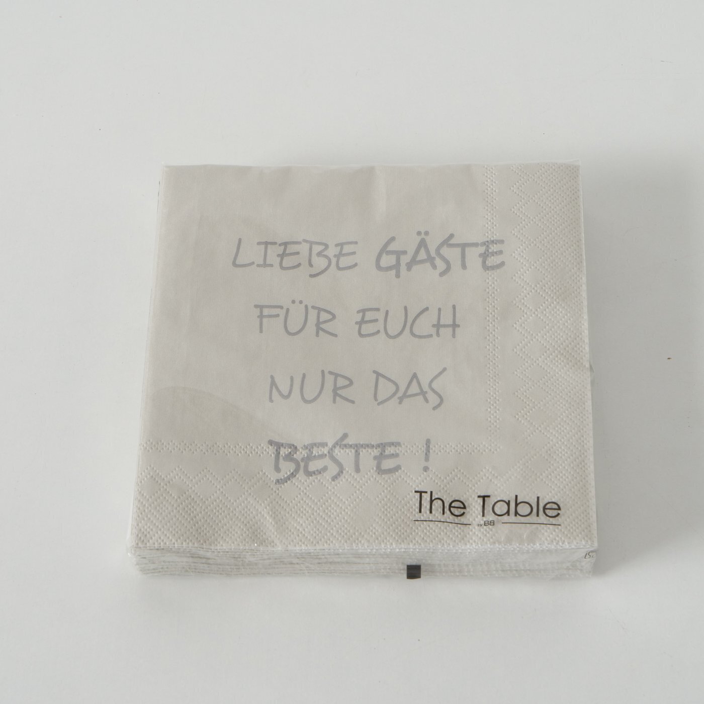 Boltze Servietten Gäste 3er Set, grau 