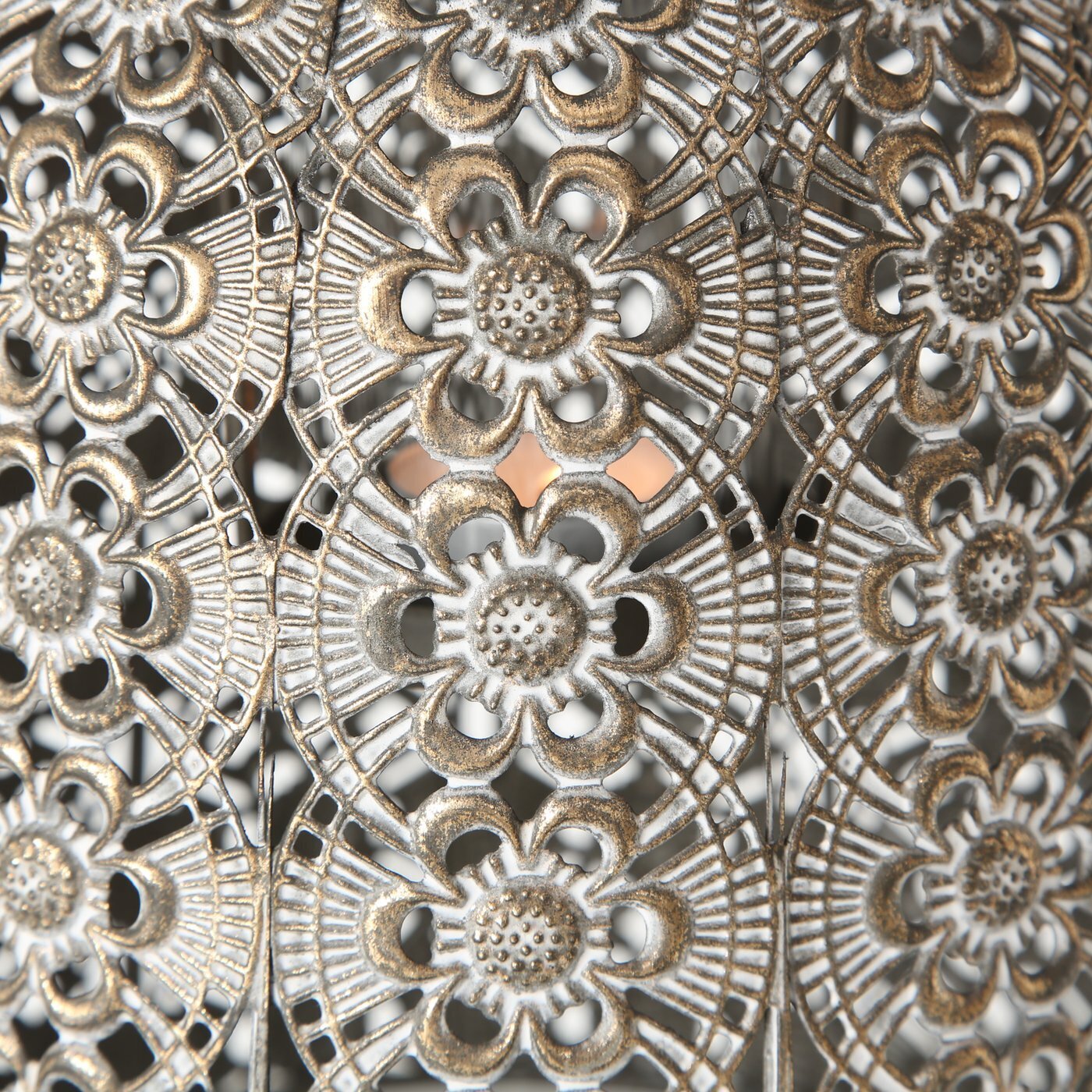 Shabby Windlicht Lento, 2er, grau 