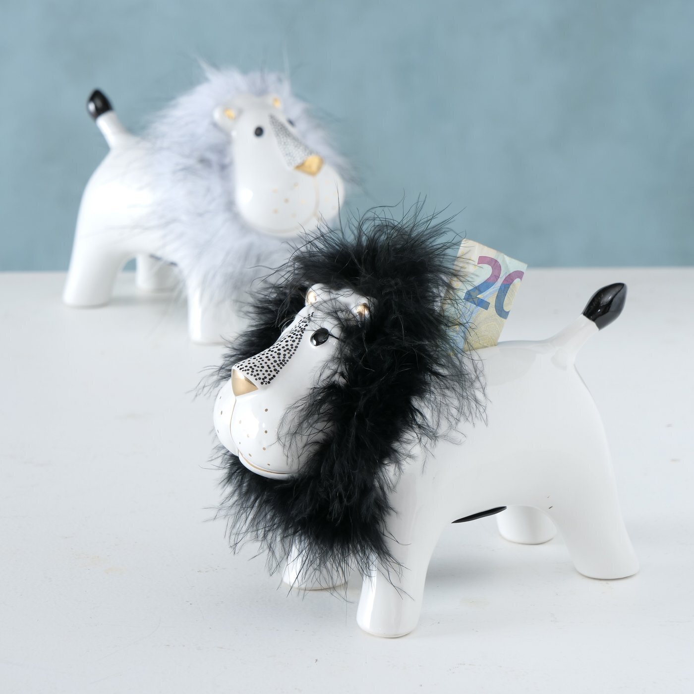 Spardose Löwe Liony, weiss 