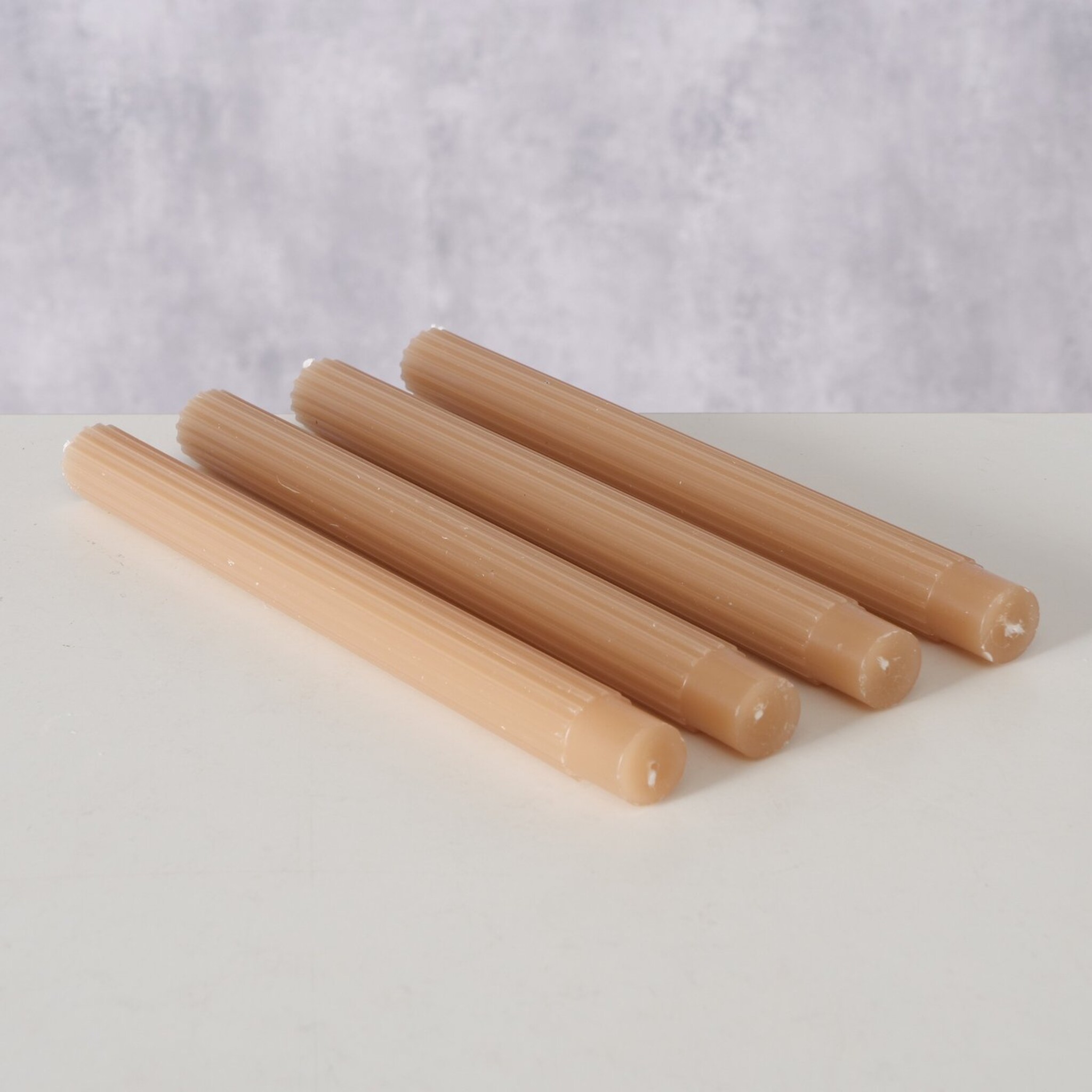 Stabkerze Classic 4er, beige 