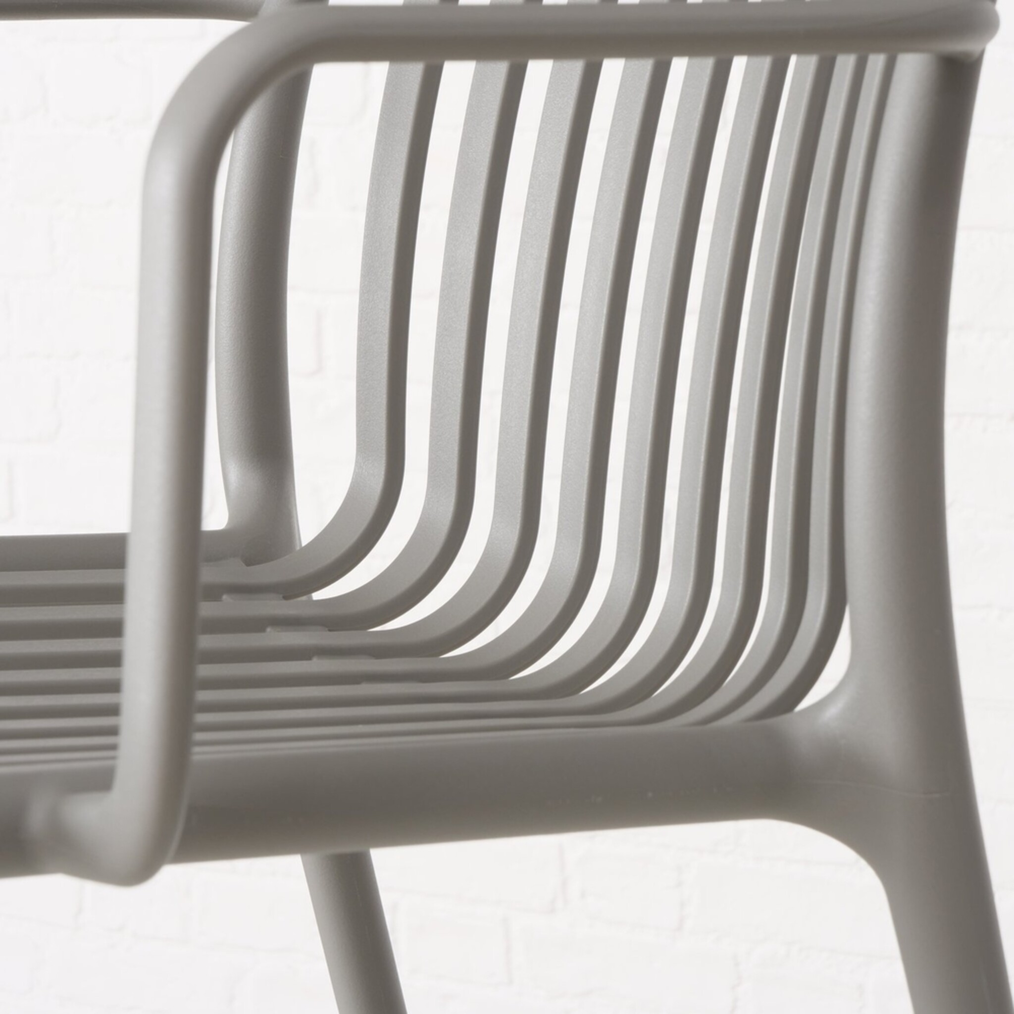 Stuhl aus Kunststoff Quito, grau 