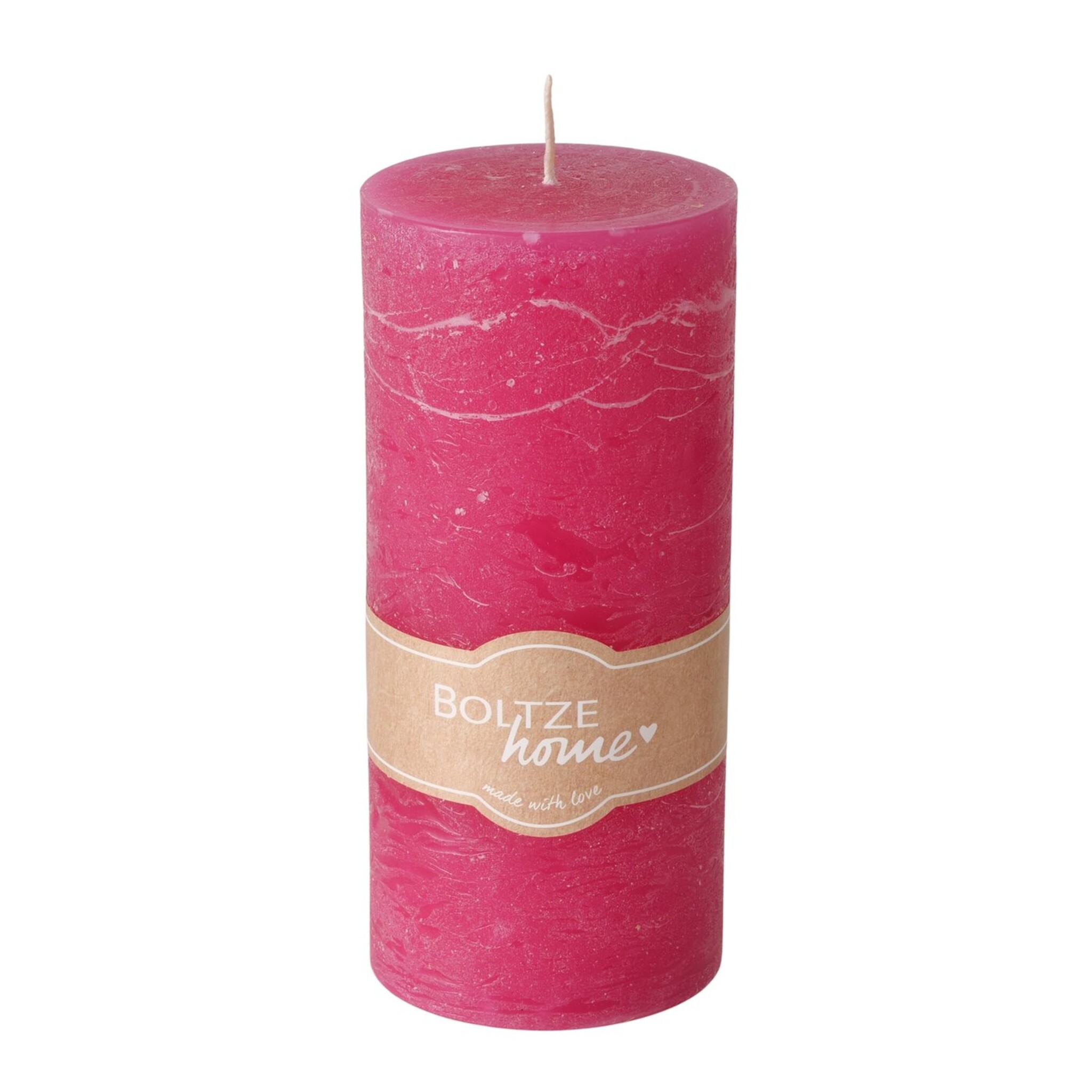 Stumpenkerze Casual, pink 