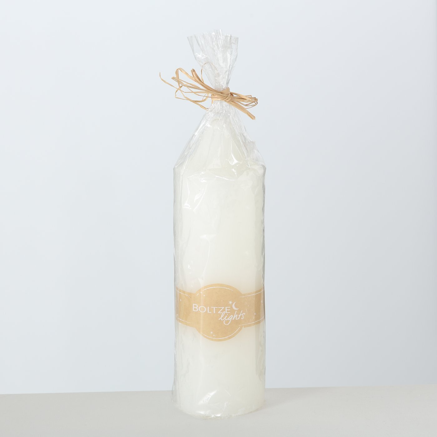 Stumpenkerze Church, weiss 