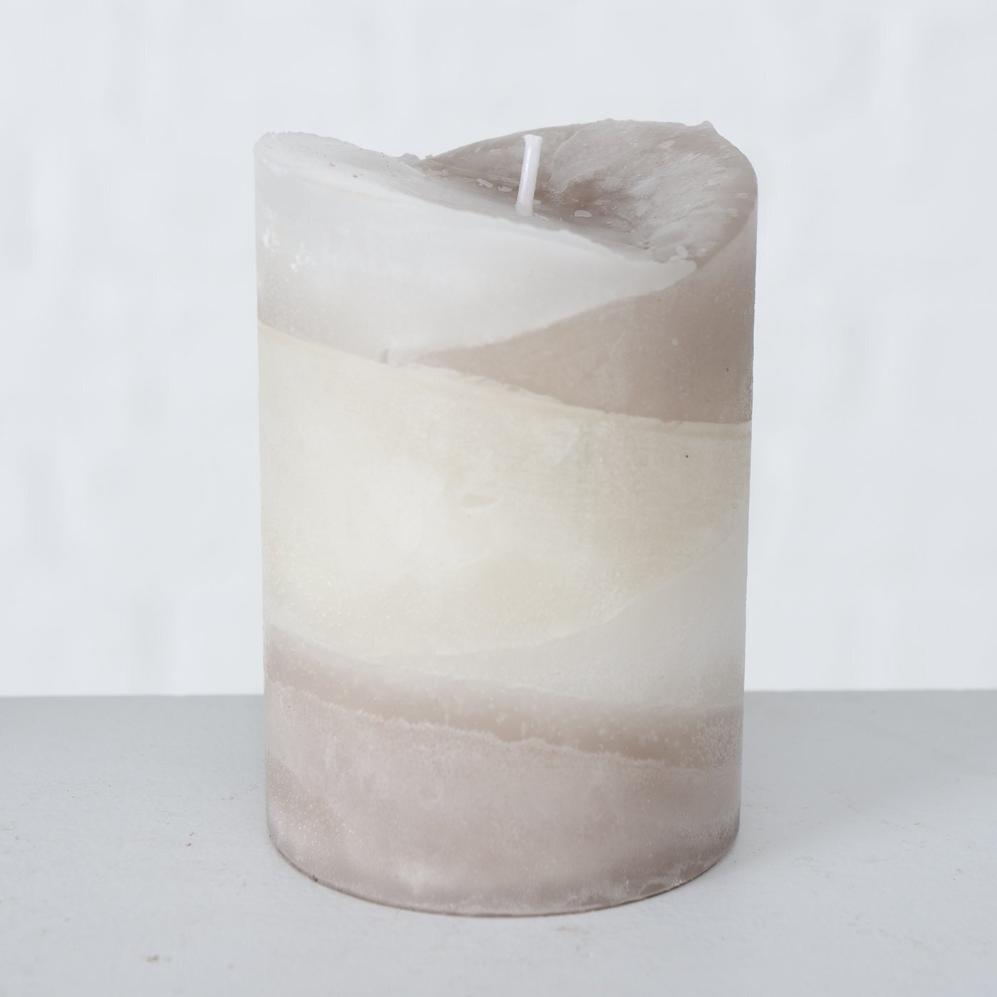 Stumpenkerze Gradienta, braun H10 x Ø7 cm