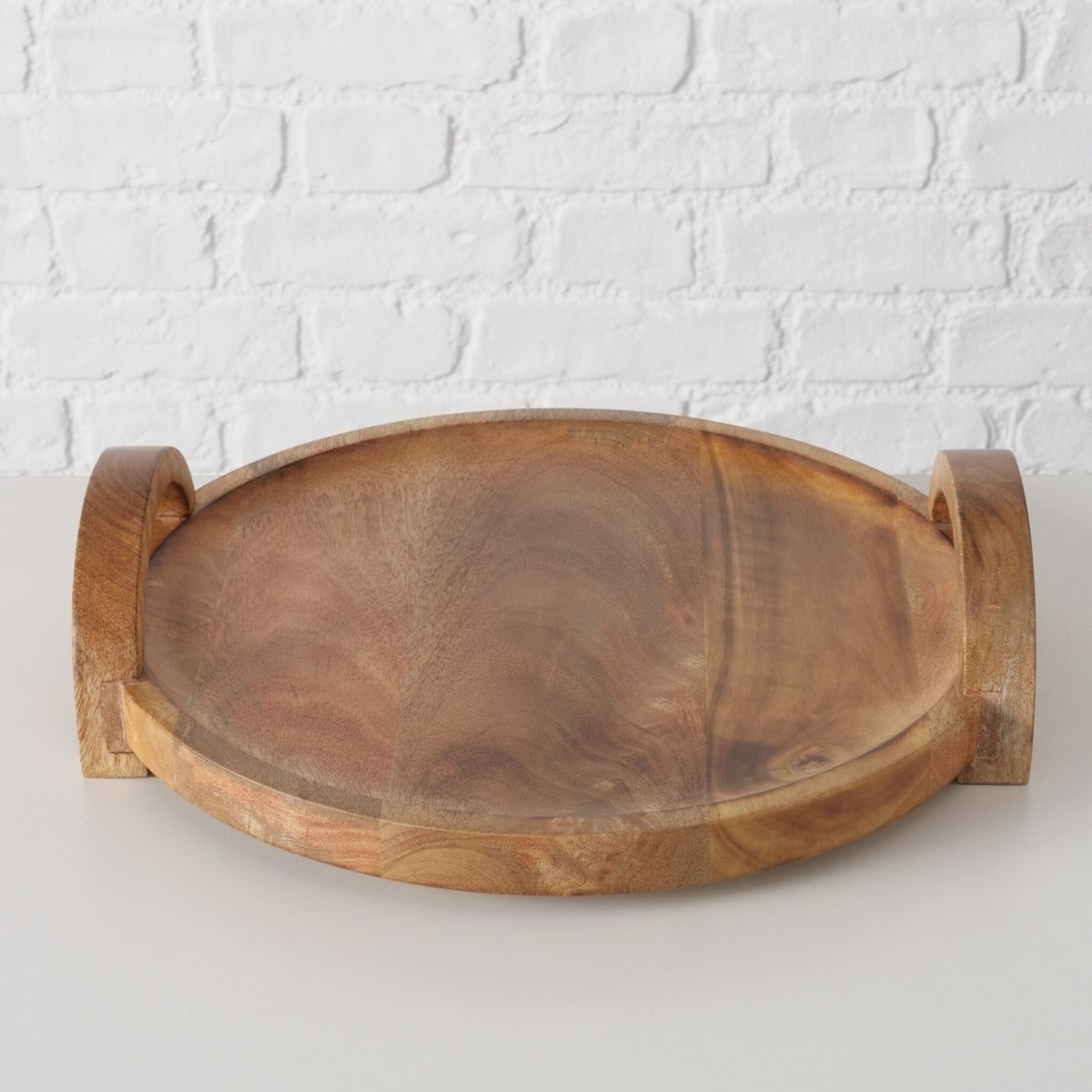 Dekotablett aus Mangoholz Julina, natur