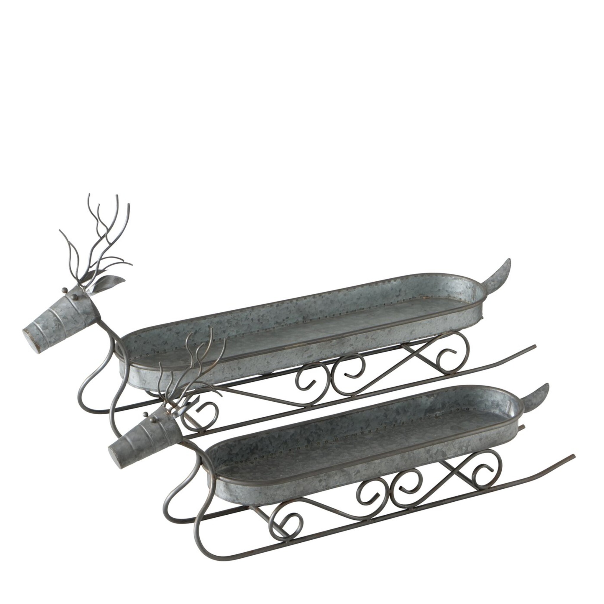 Tablett Nando Rentier 2-teilig, grau 