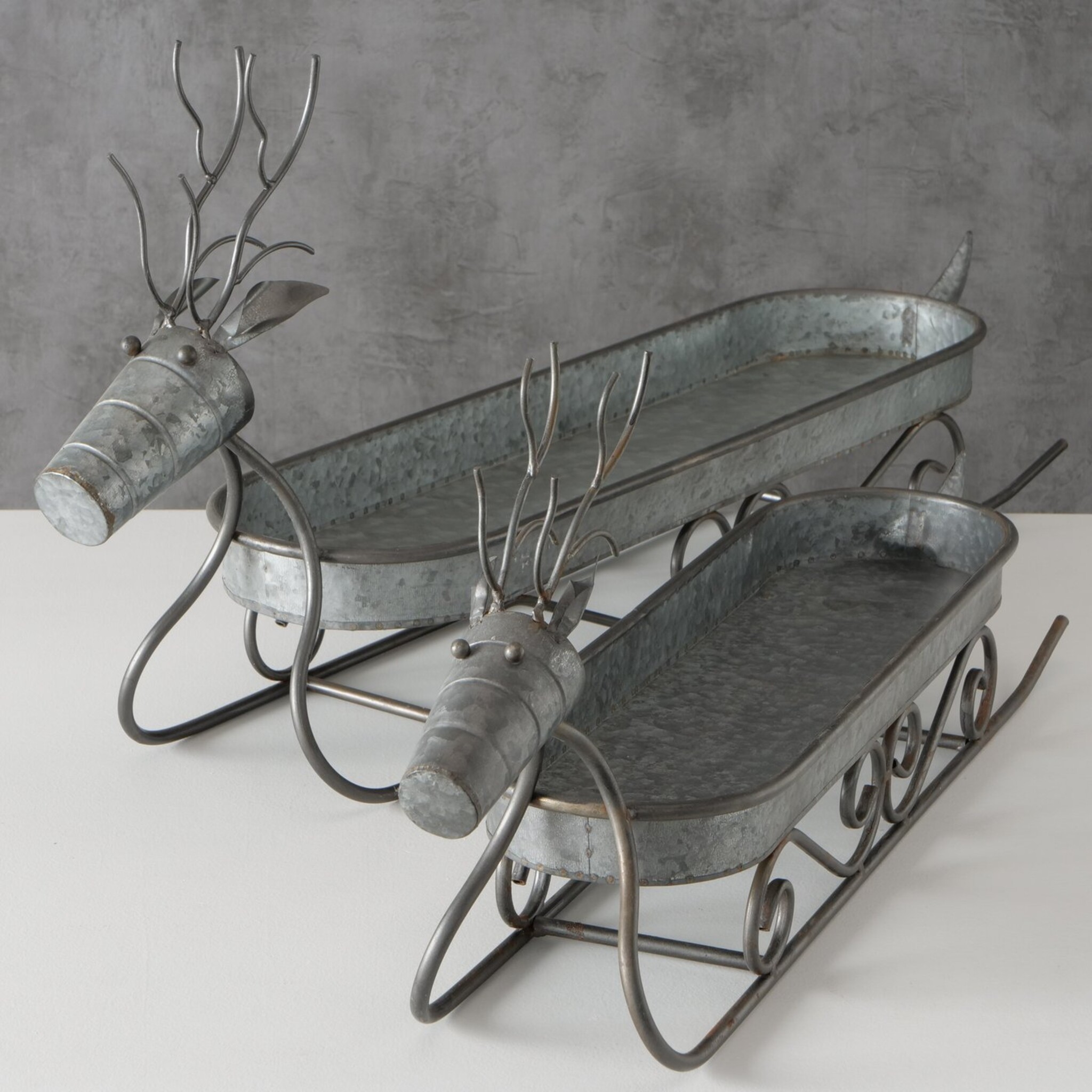 Tablett Nando Rentier 2-teilig, grau 