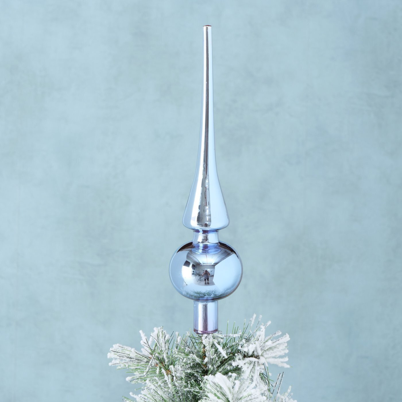 Tannenbaum Baumspitze, hellblau 