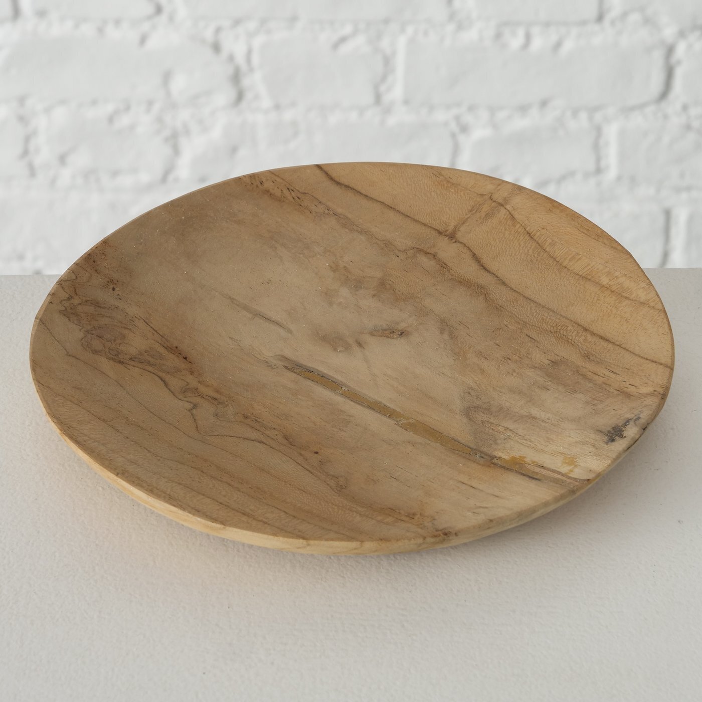 Teakholz Tellerset Kallie, natur 