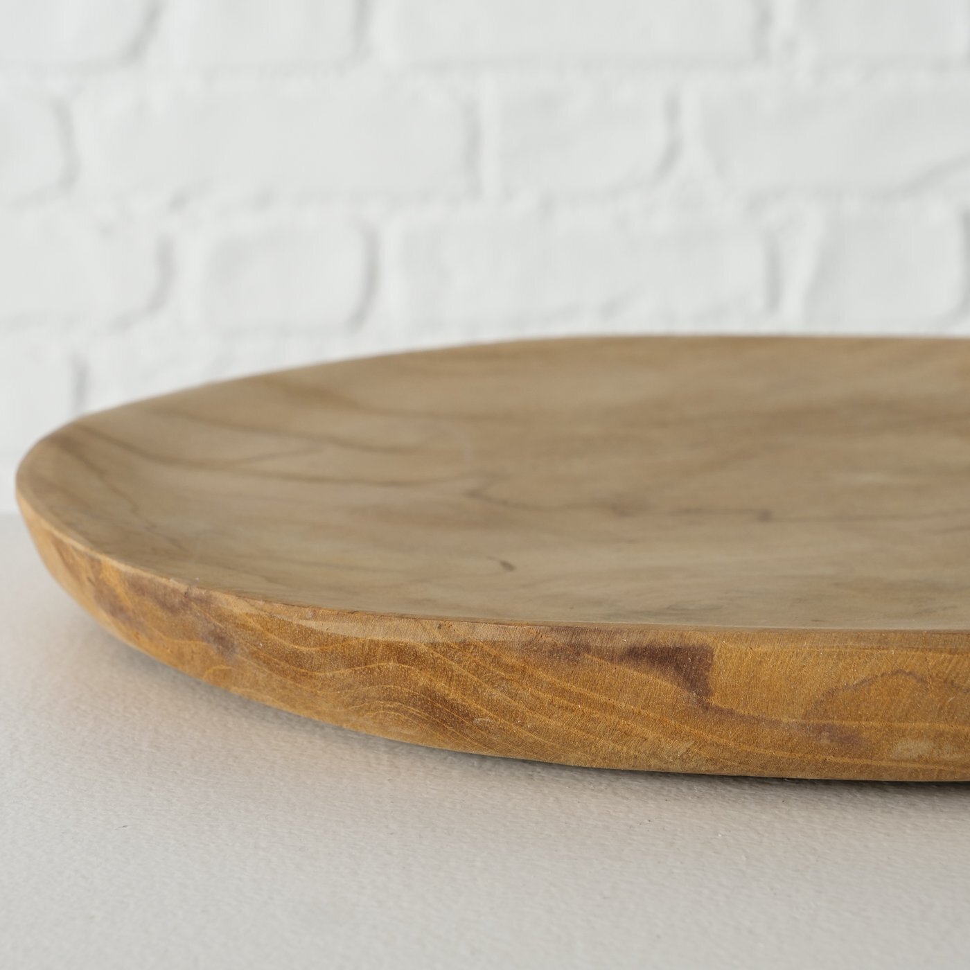 Teakholz Tellerset Kallie, natur 