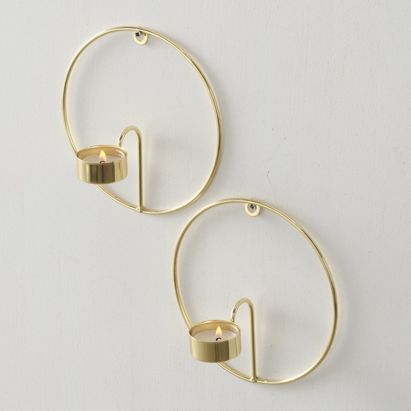 Teelichthalter Rumba 2 teilig, gold 