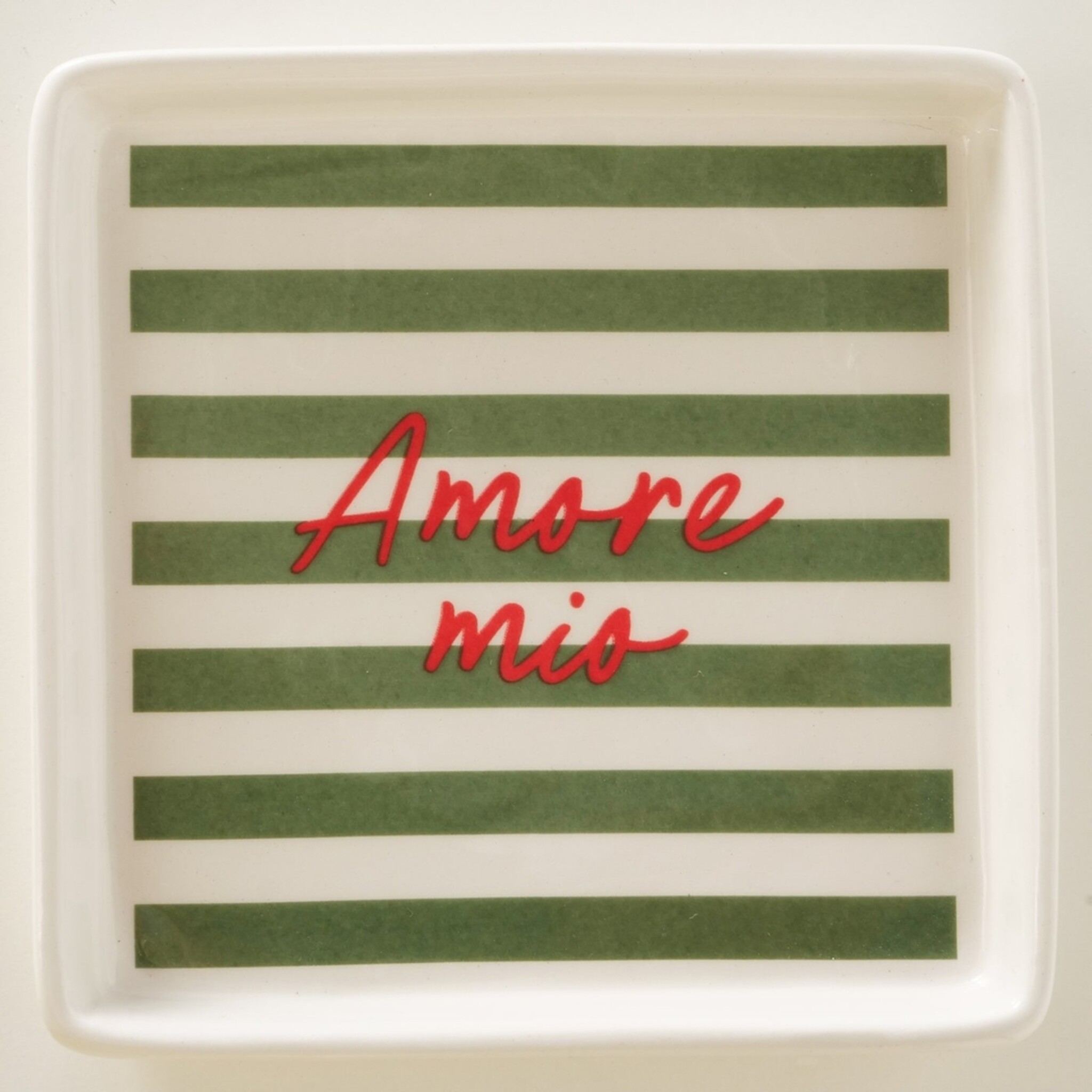 Teller Amore, 2er Set, rot 