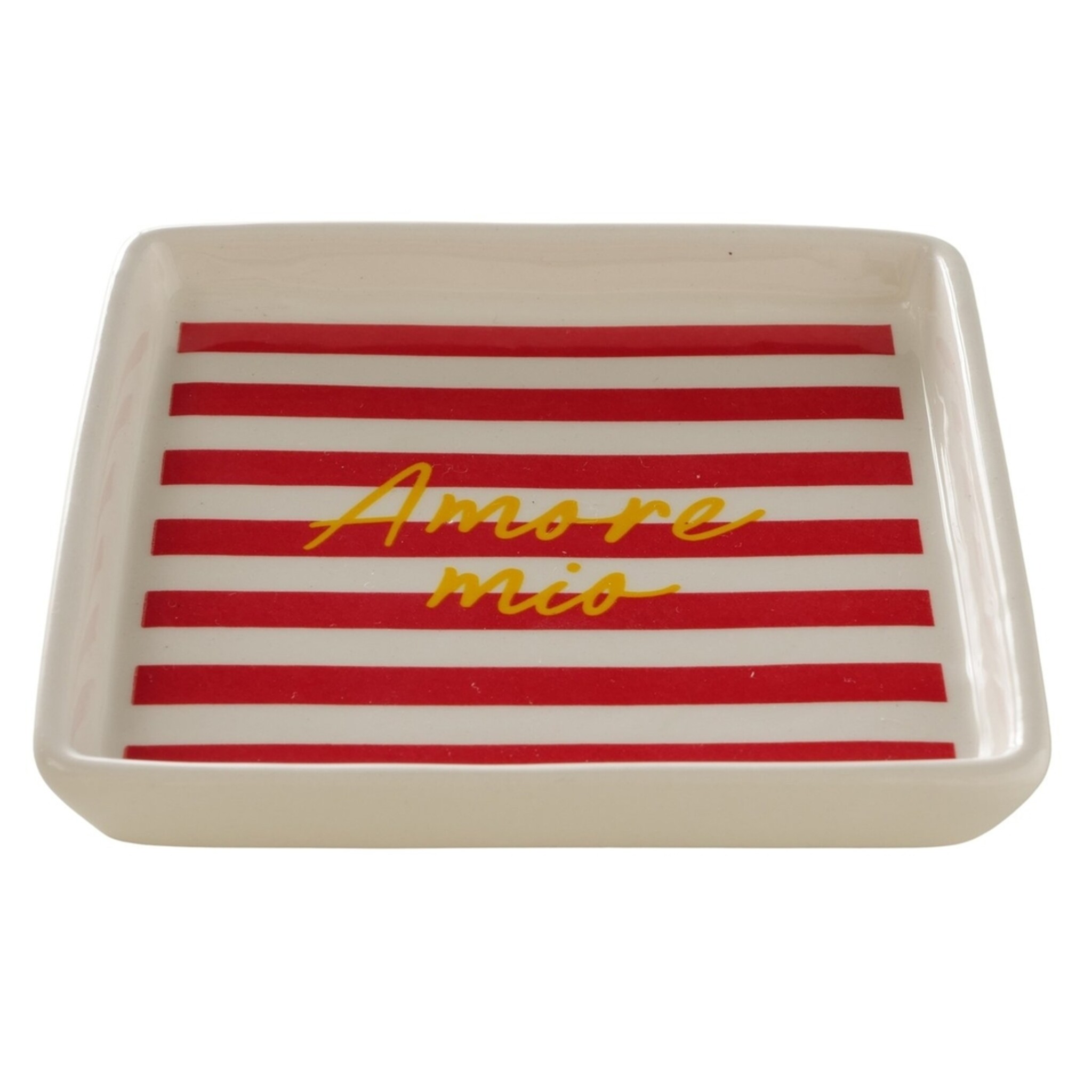 Teller Amore, 2er Set, rot 