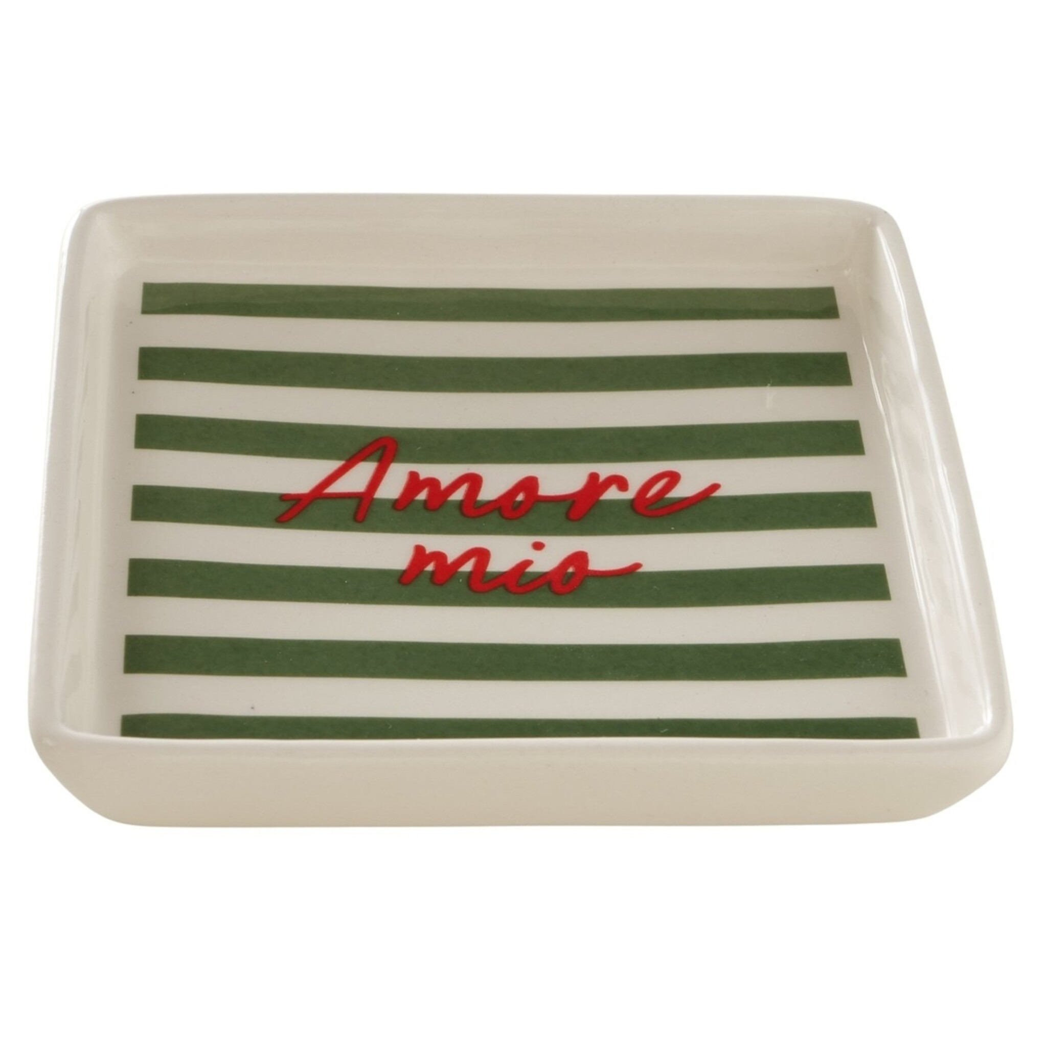 Teller Amore, 2er Set, rot 