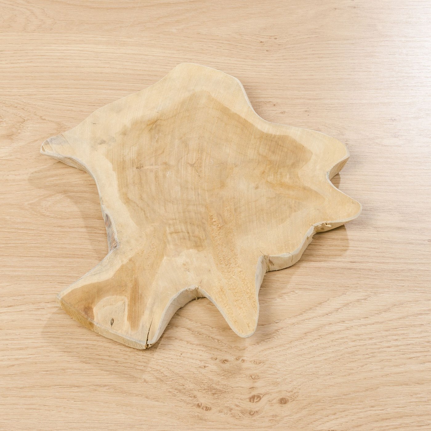 Unikat Holzbrett Teakholz, natur 