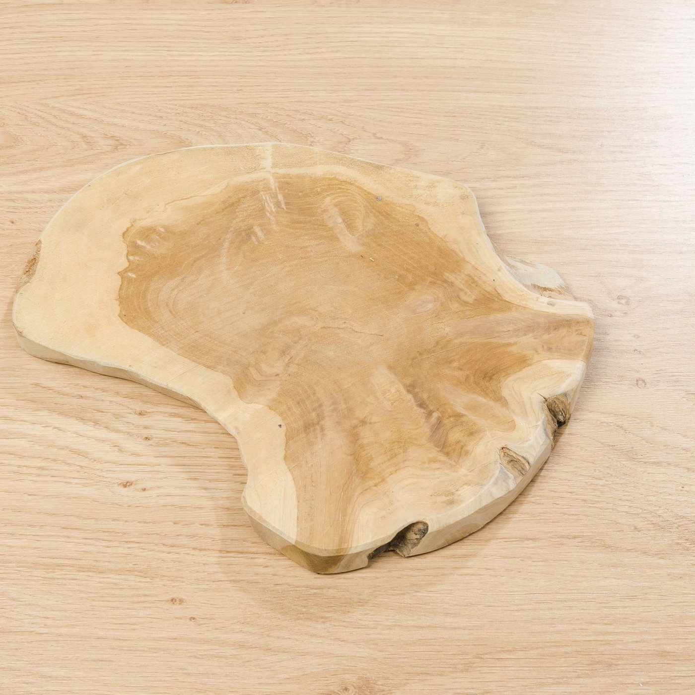 Unikat Holzbrett Teakholz, natur 