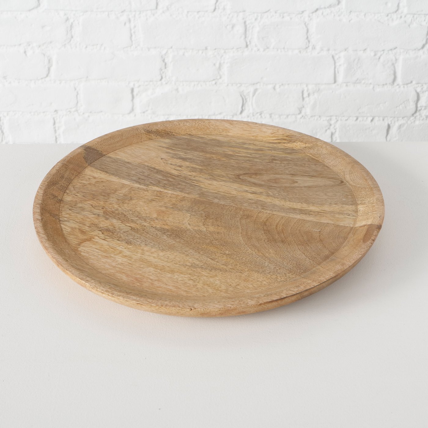 Holz Teller Tablett Maino 2-teilig, natur 