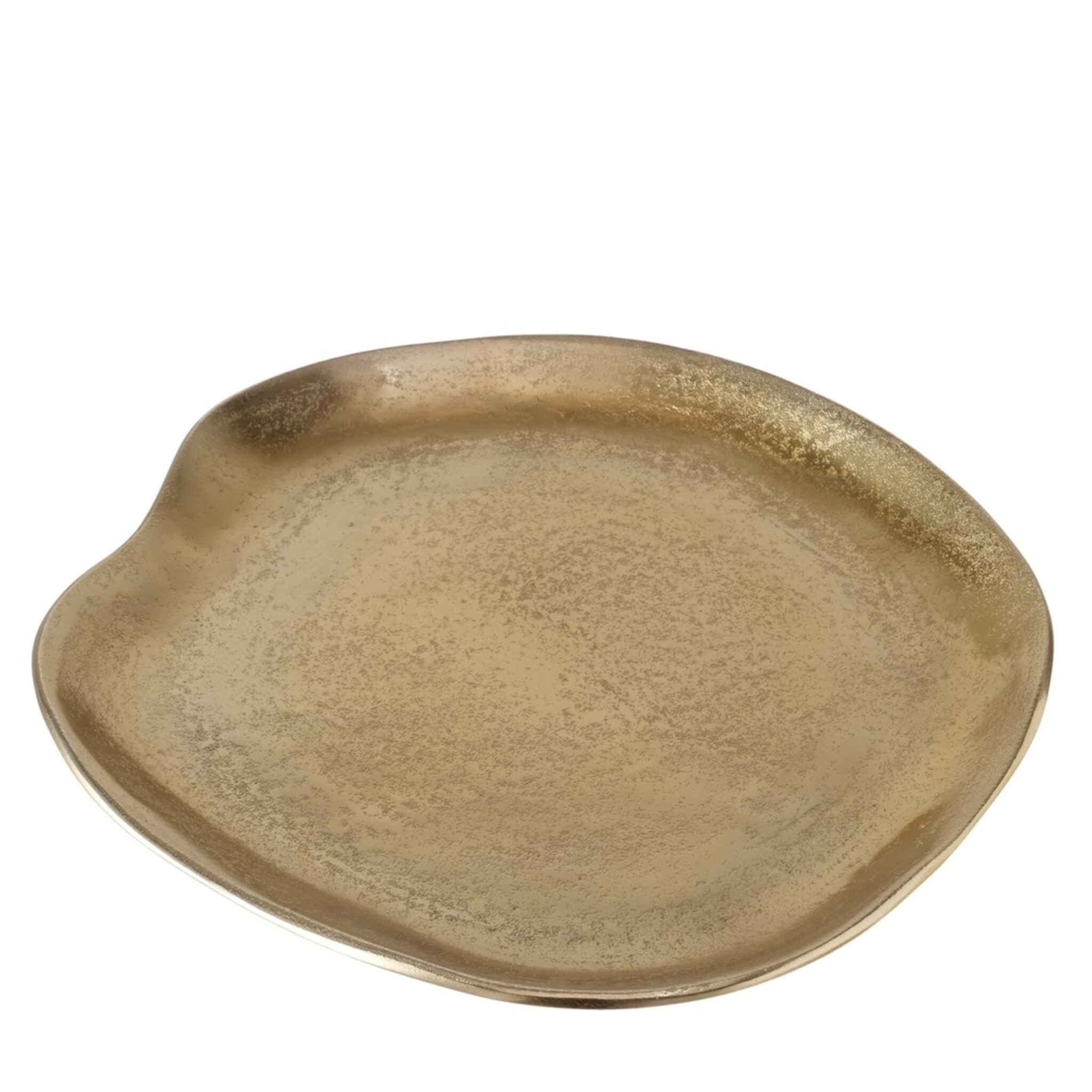 Teller Organic, gold 23 x 19 x 2 cm