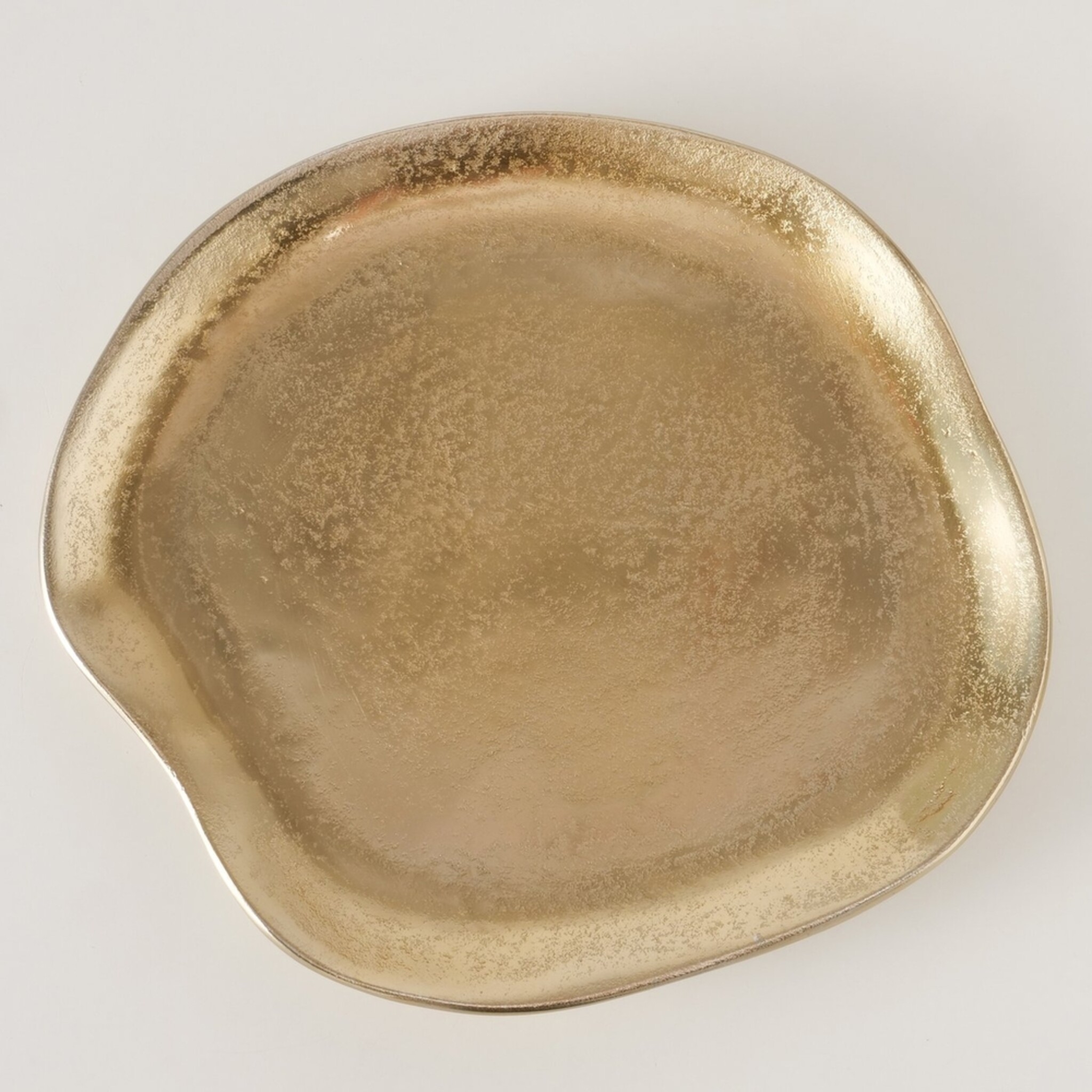 Teller Organic, gold 23 x 19 x 2 cm
