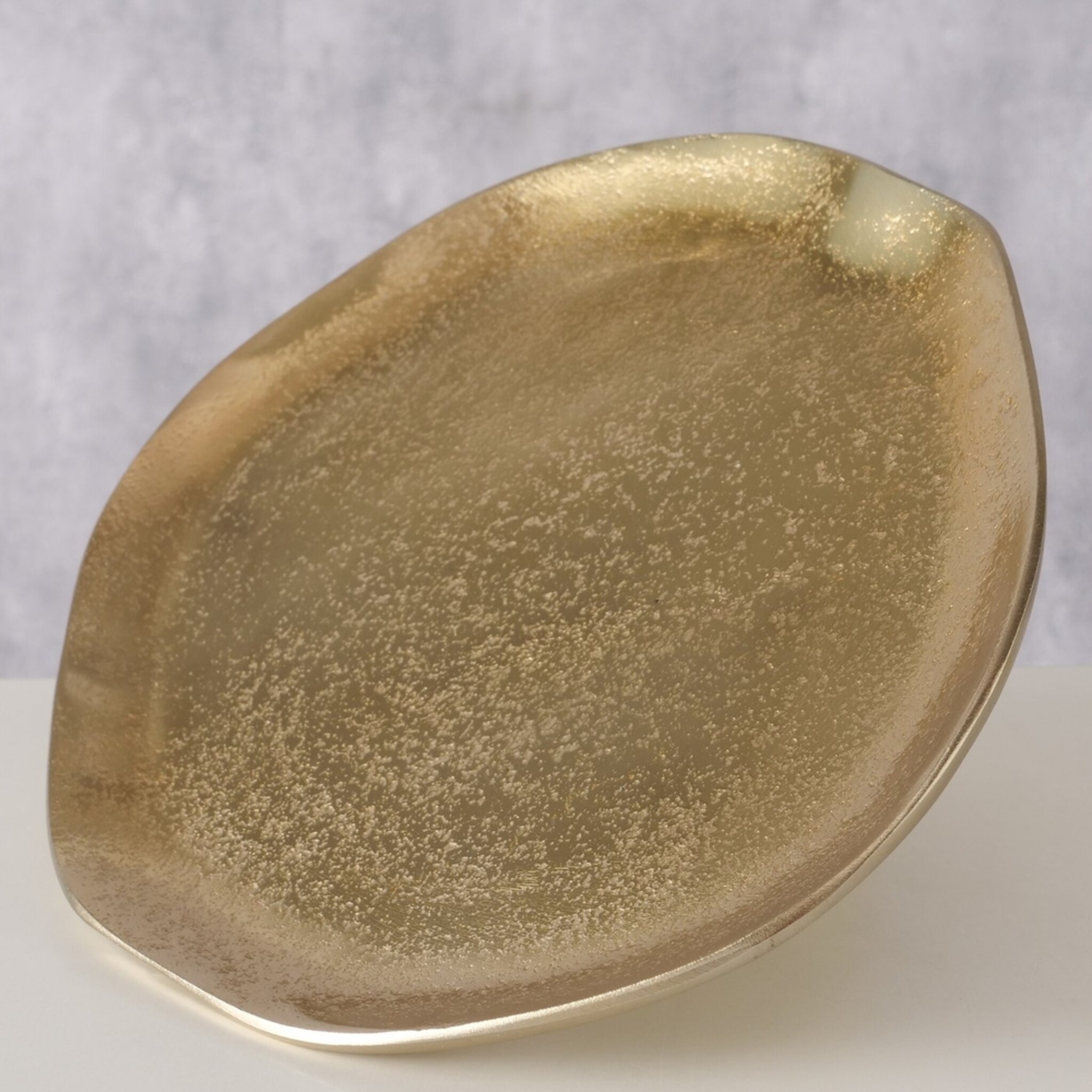 Teller Organic, gold 38 x 26 x 2,7 cm