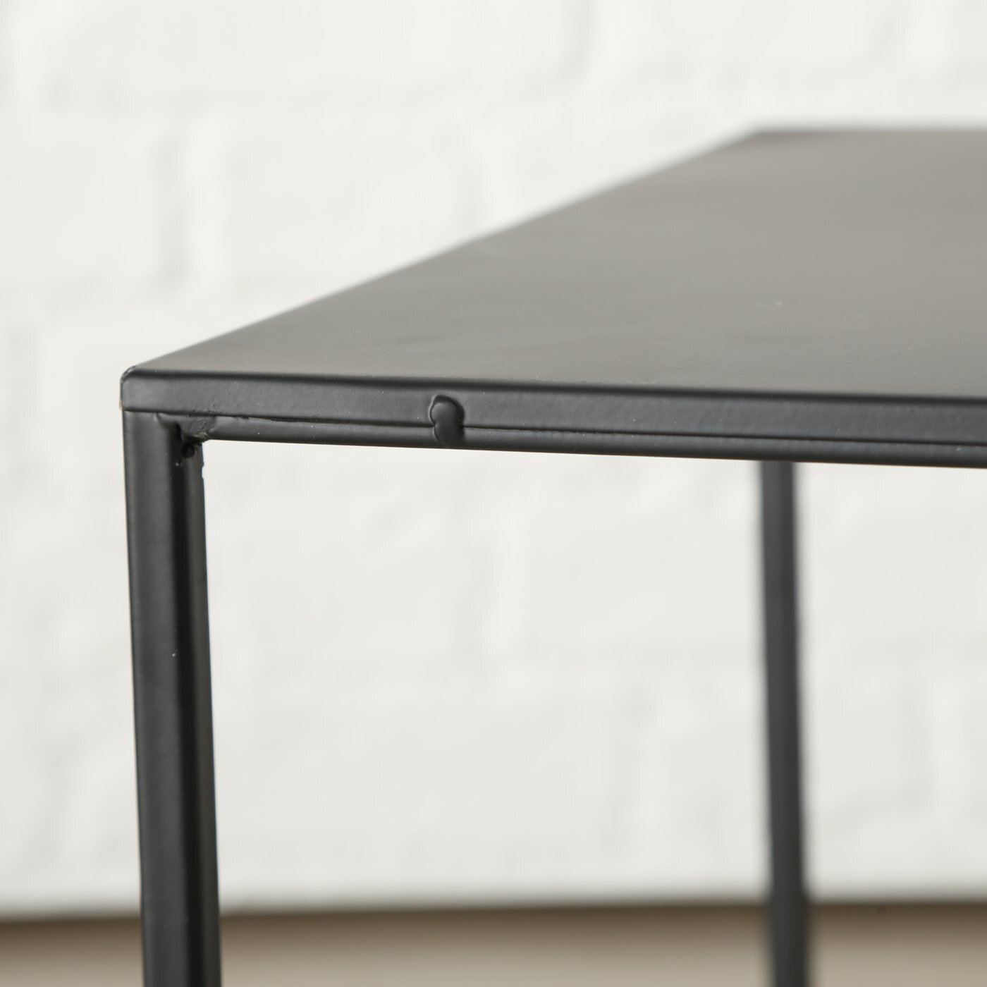 Tisch Beistelltisch Duo Trio, schwarz 