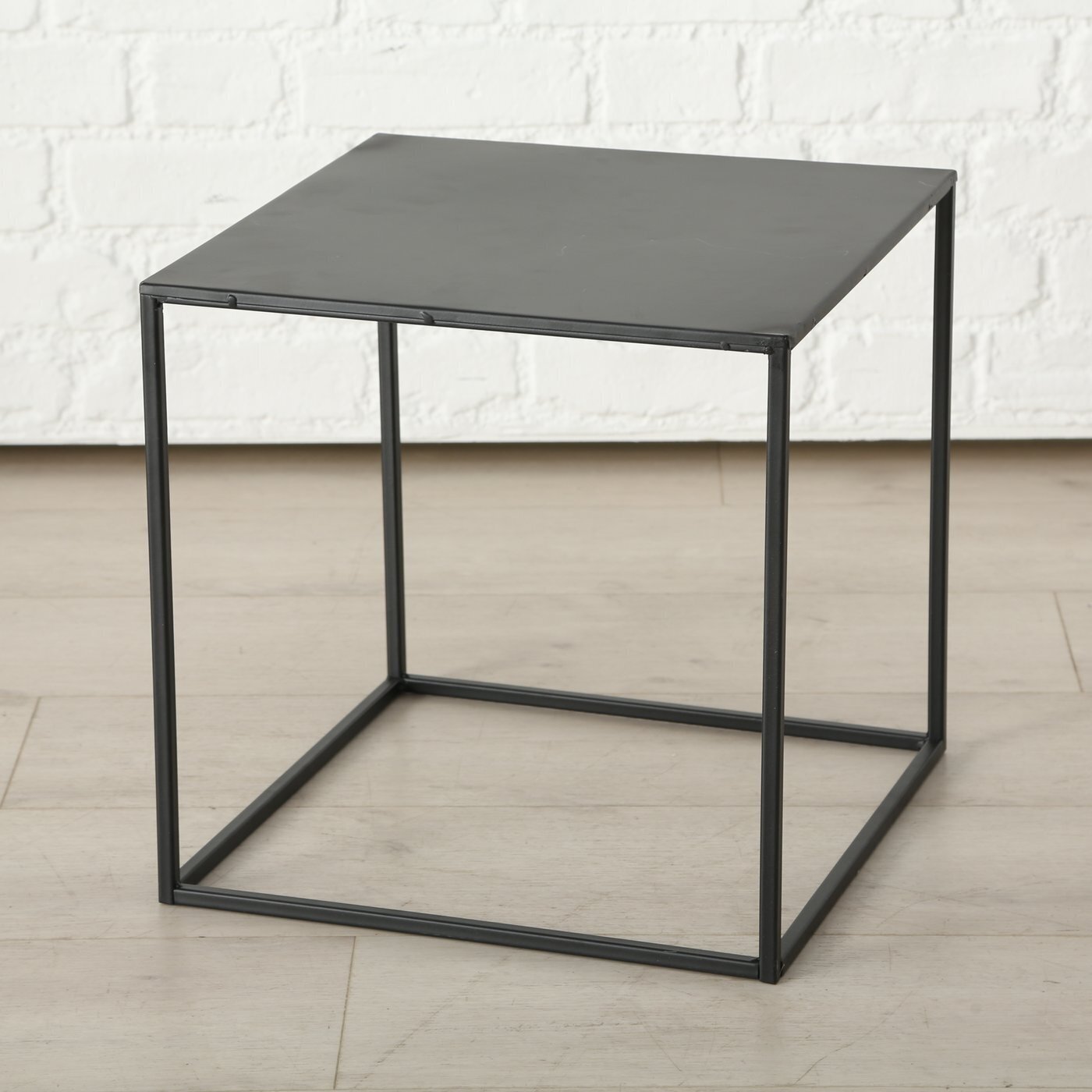 Tisch Beistelltisch Duo Trio, schwarz 