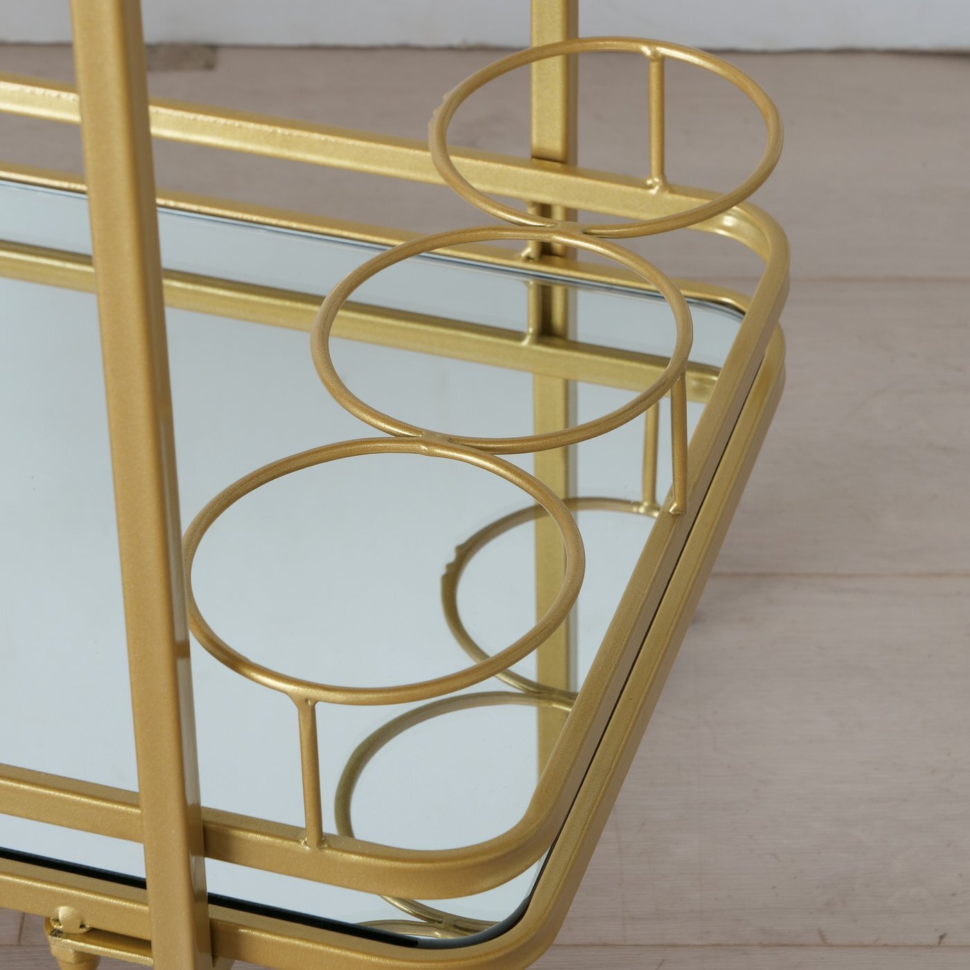 Tisch Higgins Küchenwagen, gold 