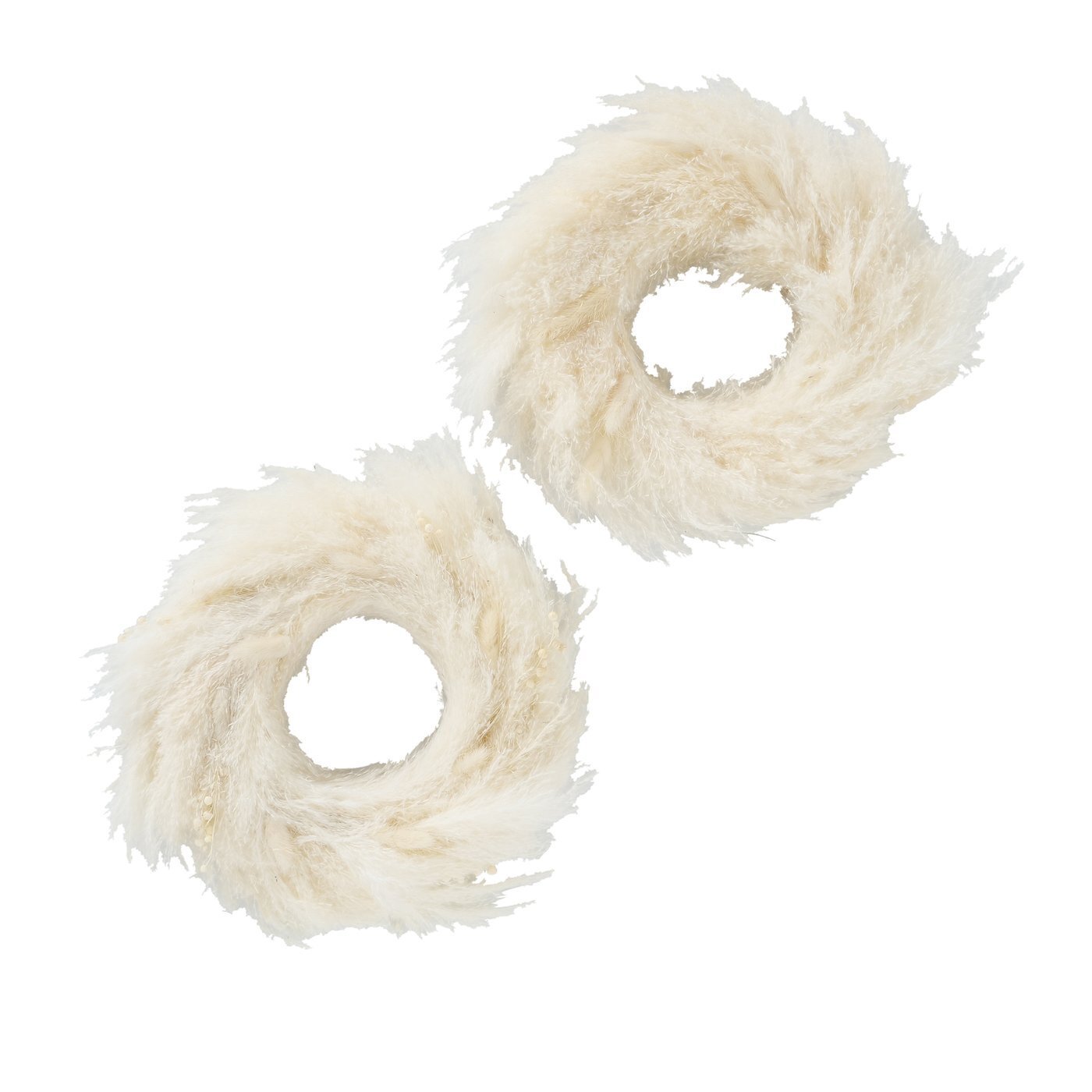 Tischkranz Kanya aus Pampasgras, beige 