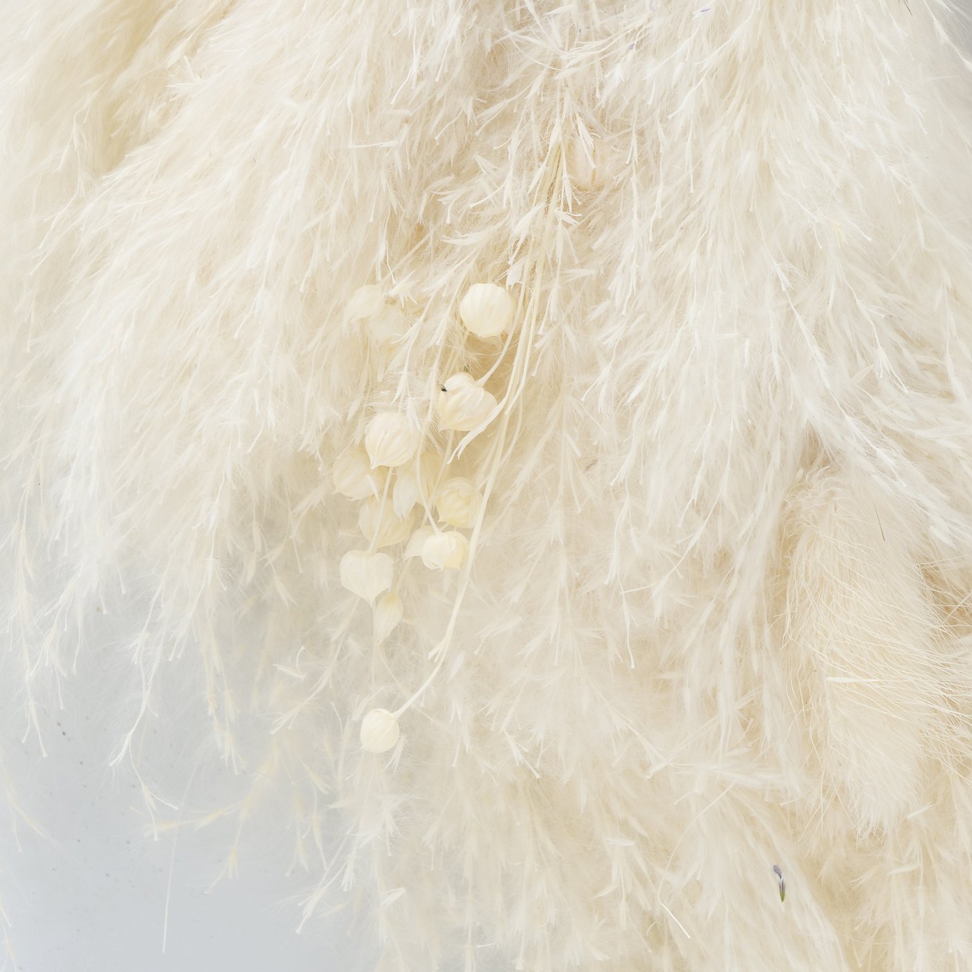 Tischkranz Kanya aus Pampasgras, beige 