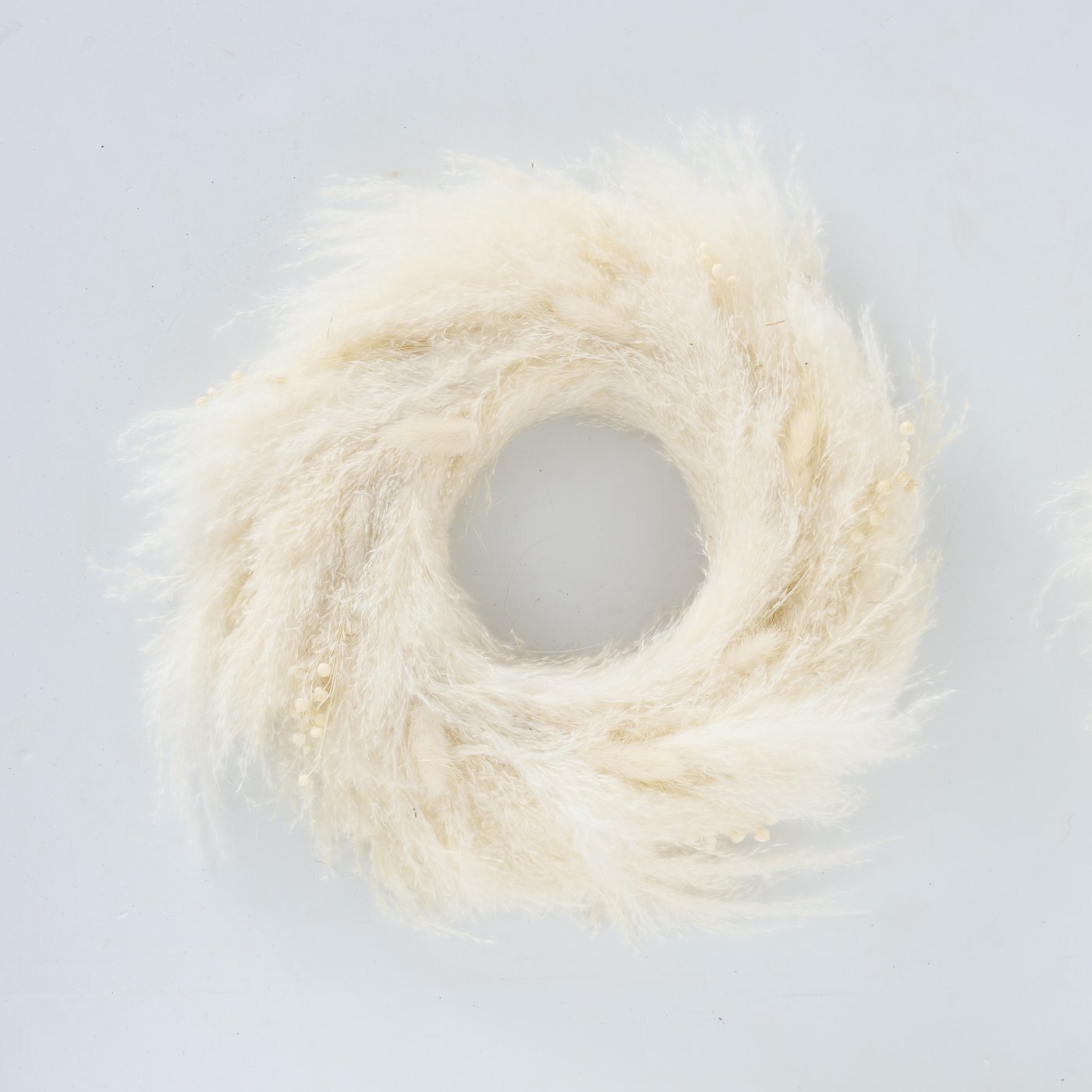 Tischkranz Kanya aus Pampasgras, beige 