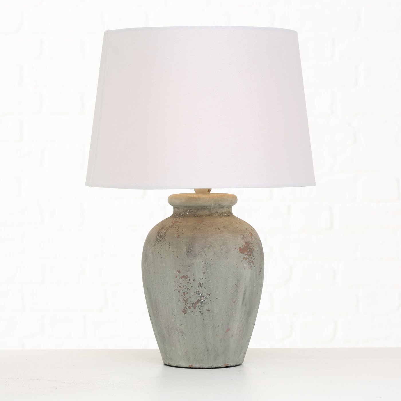 Boltze Tischleuchte Luton, grau 