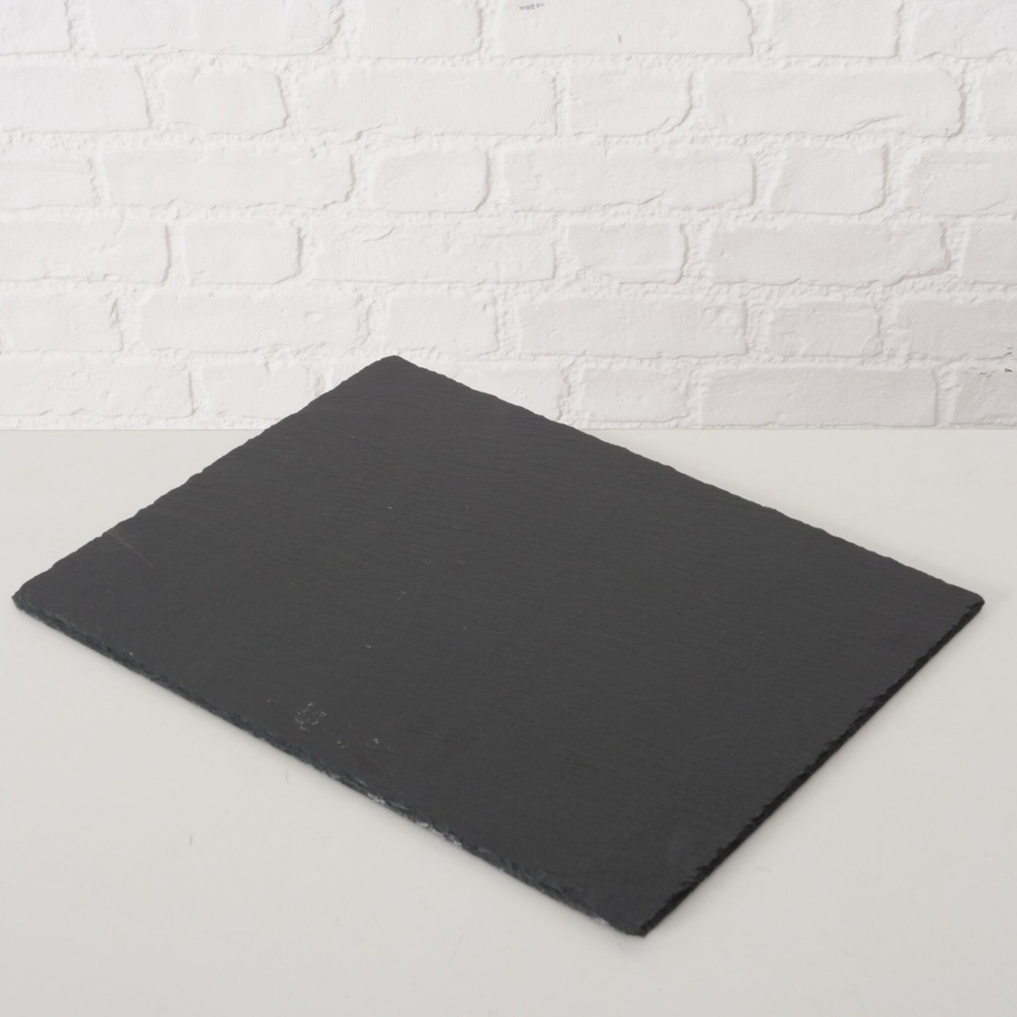 Tischset aus Schiefer Stonka, schwarz 