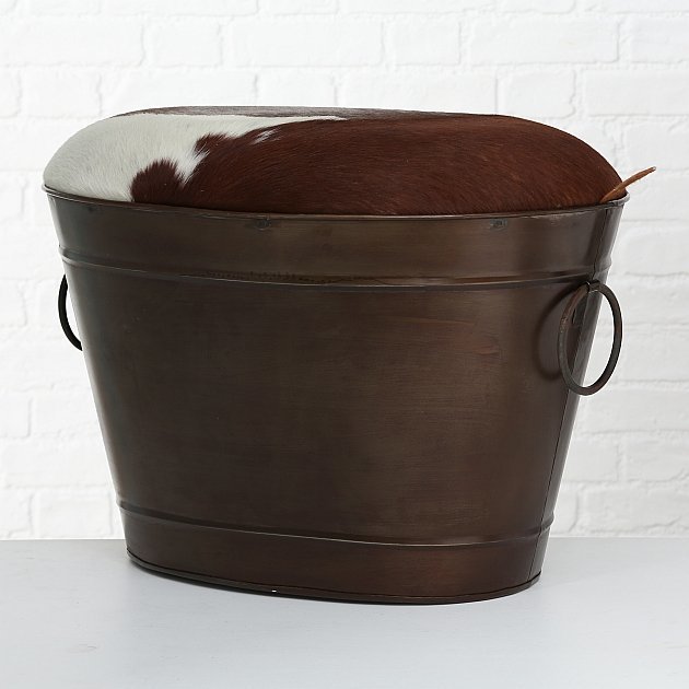 Truhe Berta 2er Set, dunkelbraun 