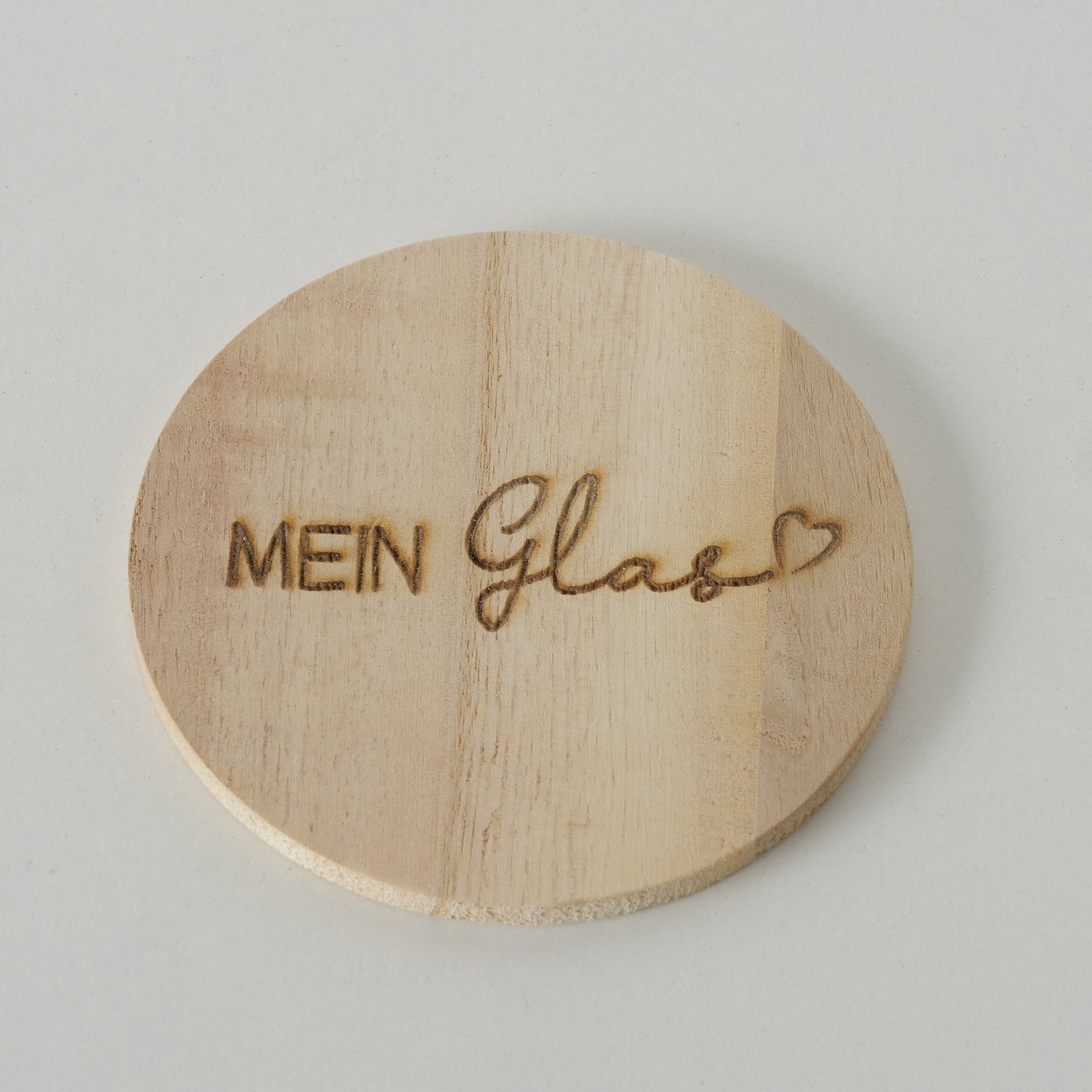 Untersetzer Mein Glas, natur 