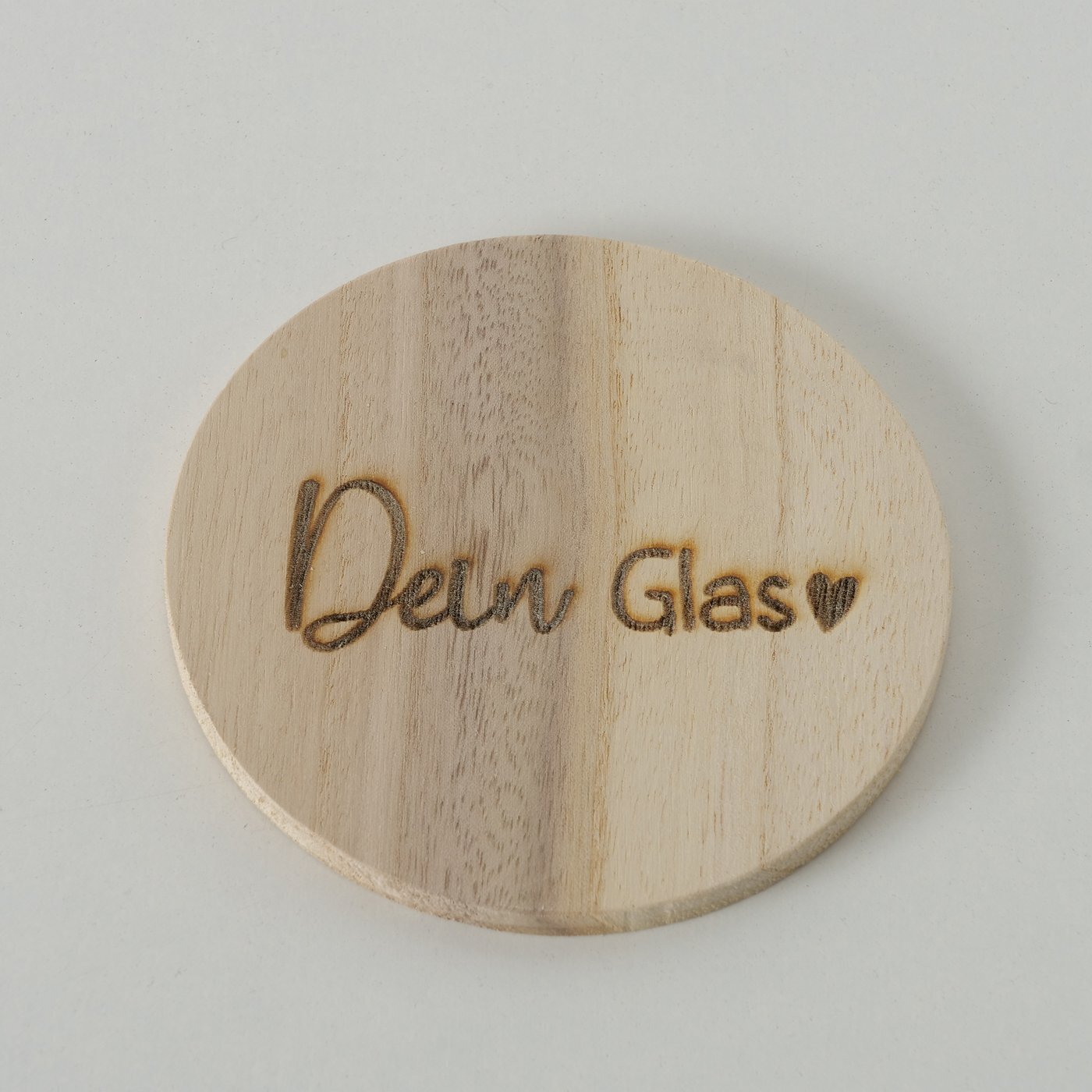 Untersetzer Mein Glas, natur 