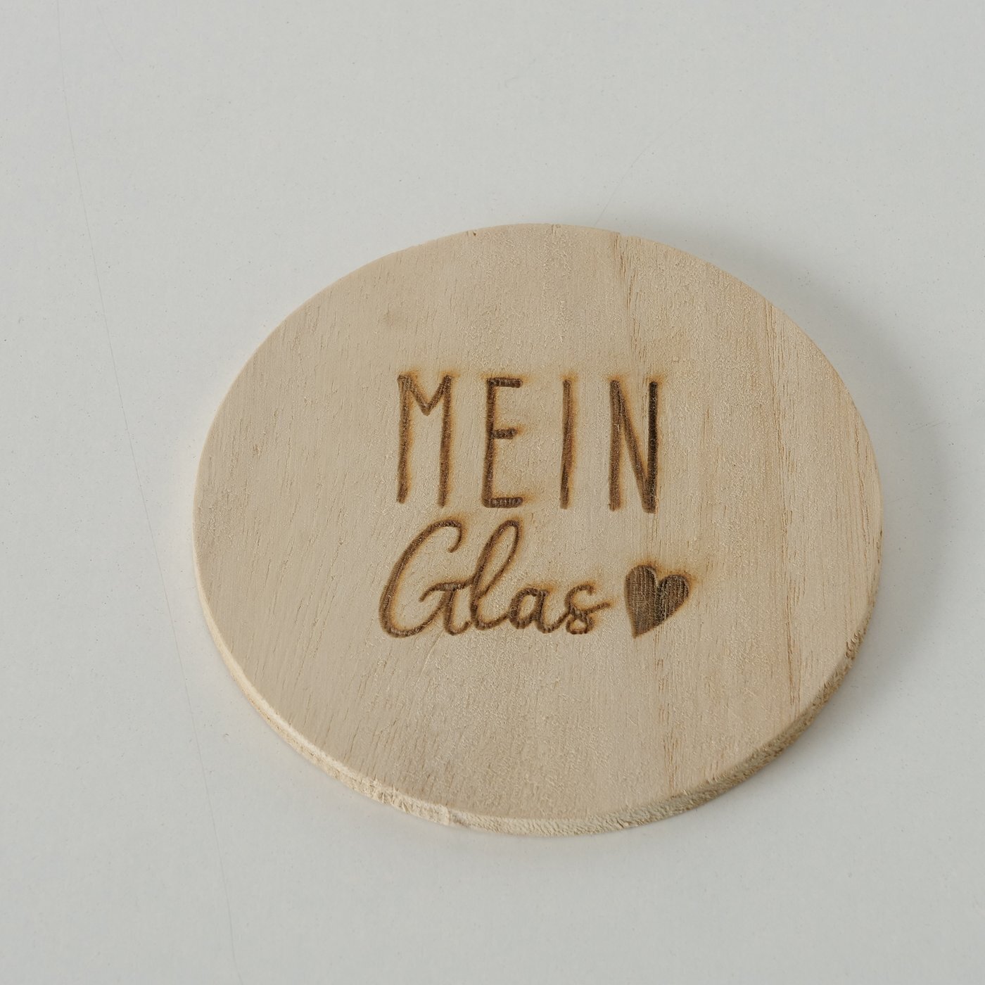 Untersetzer Mein Glas, natur 