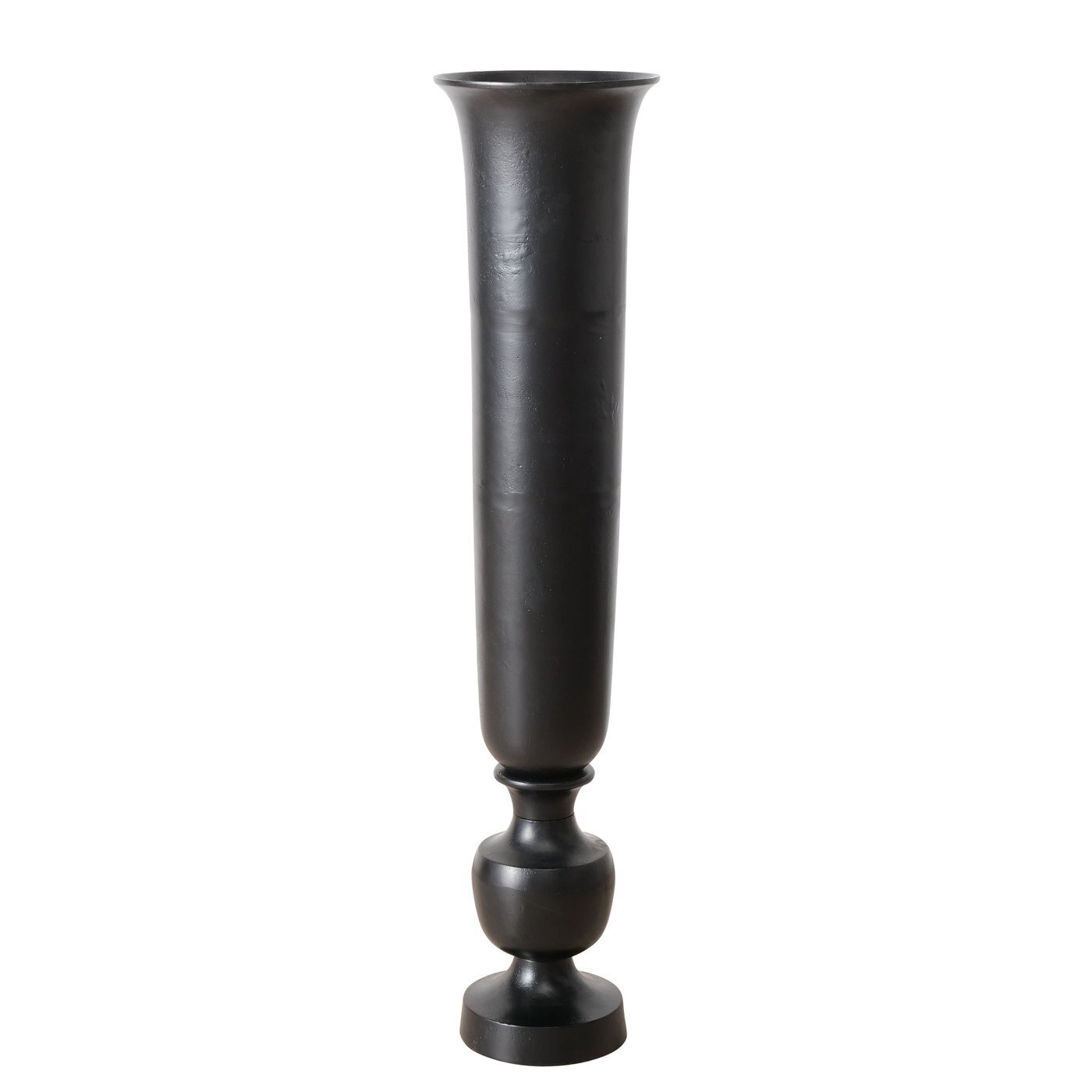 XXL Standvase Basuma, schwarz H123 x ⌀28 cm