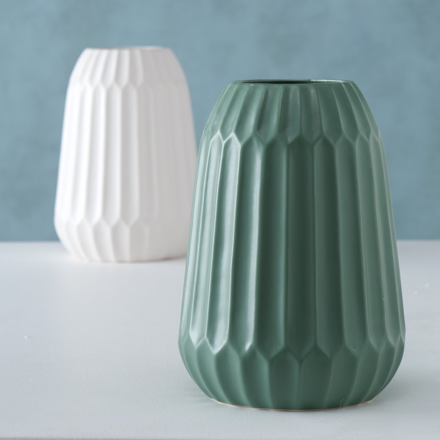 Vase Cucita 2er, grün 