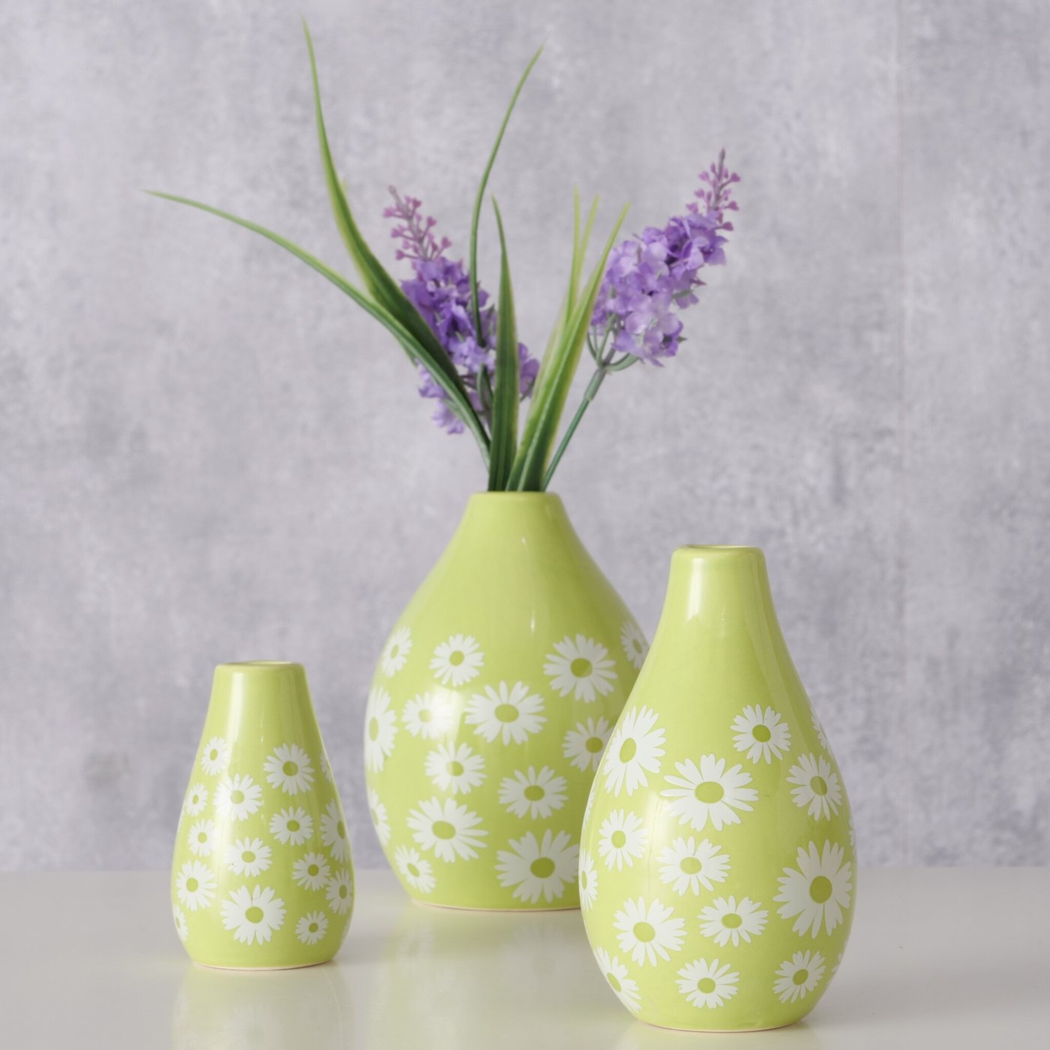 Vase Daisie 3er, grün 