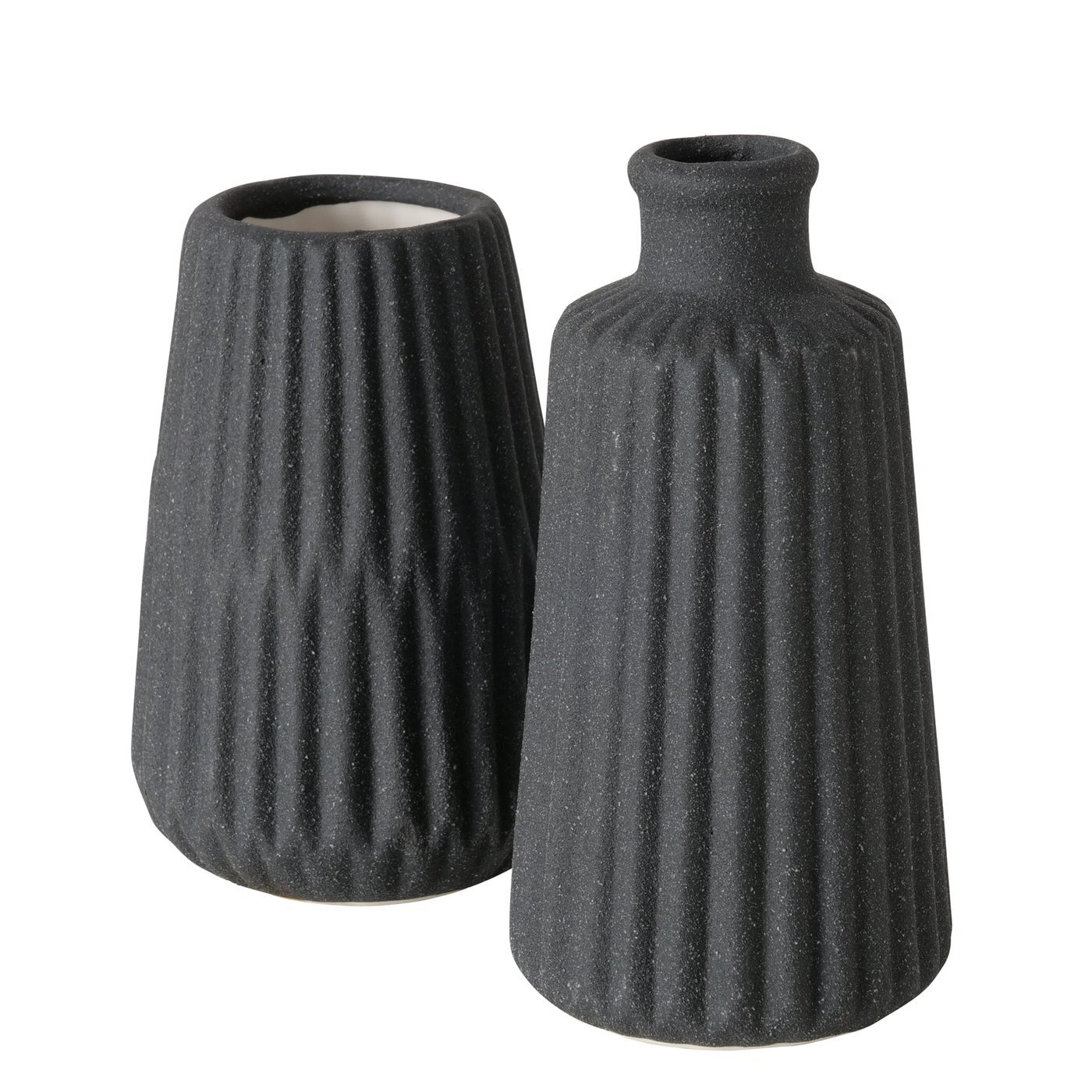 Vase Esko 2er-Set, schwarz
