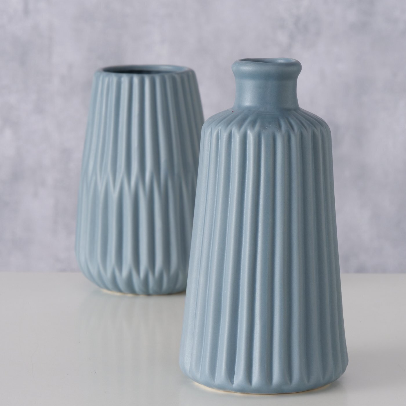 Vase Esko 2er-Set, blau