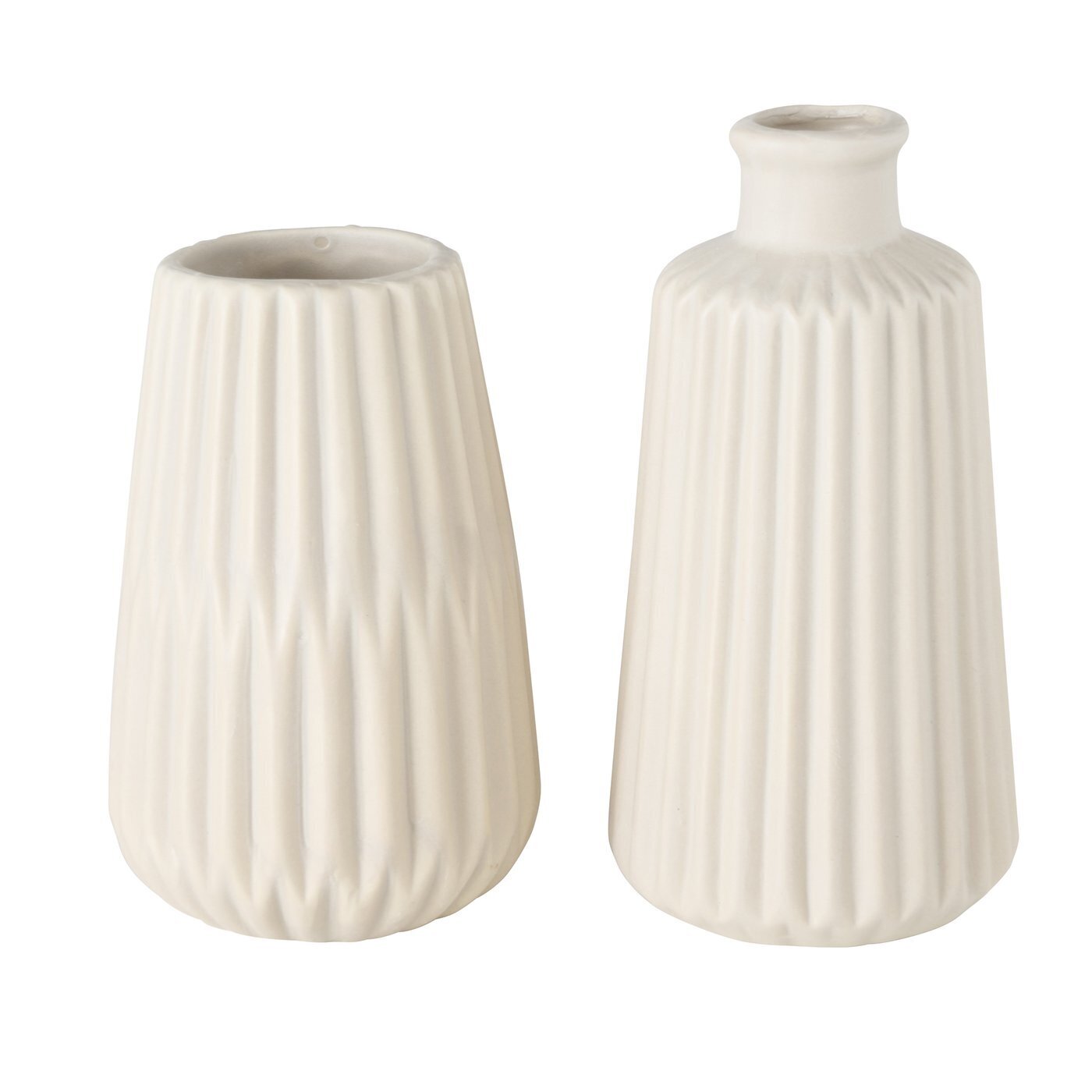 Vase Esko 2er-Set, creme